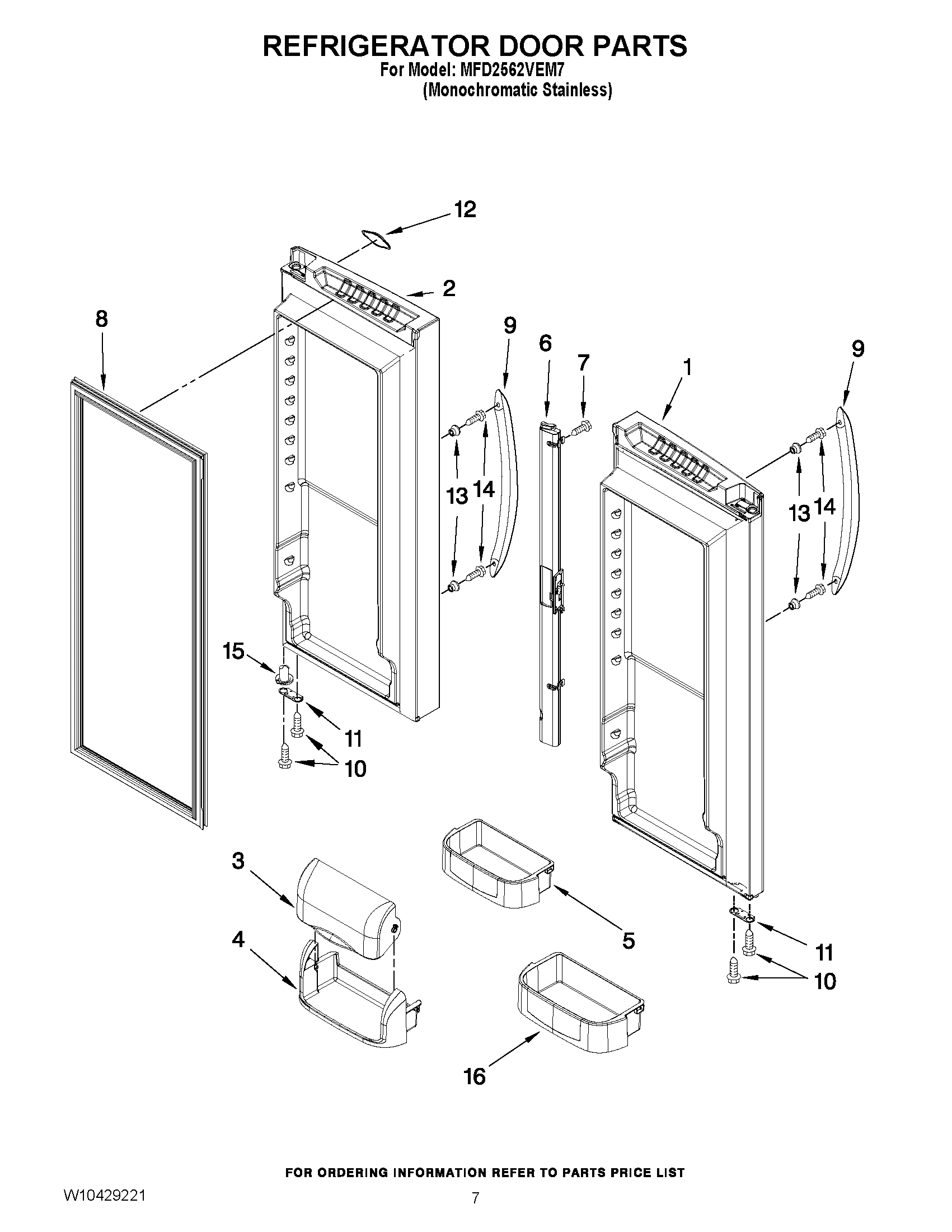 04 - REFRIGERATOR DOOR PARTS