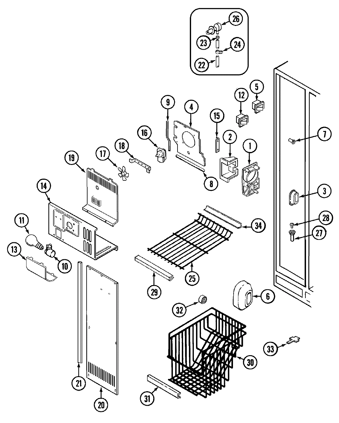 01 - FREEZER COMPARTMENT