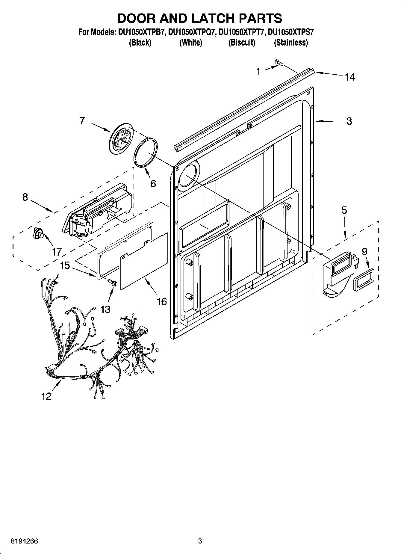 03 - DOOR AND LATCH PARTS