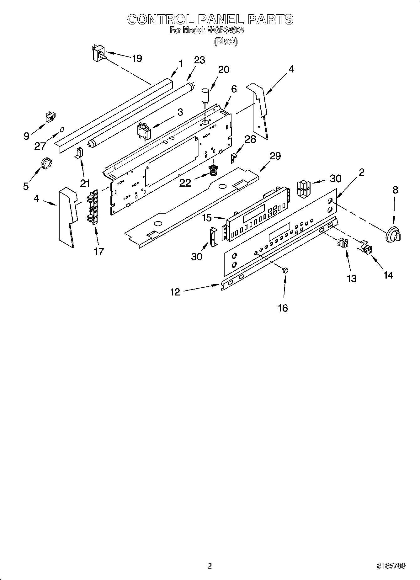 02 - CONTROL PANEL PARTS