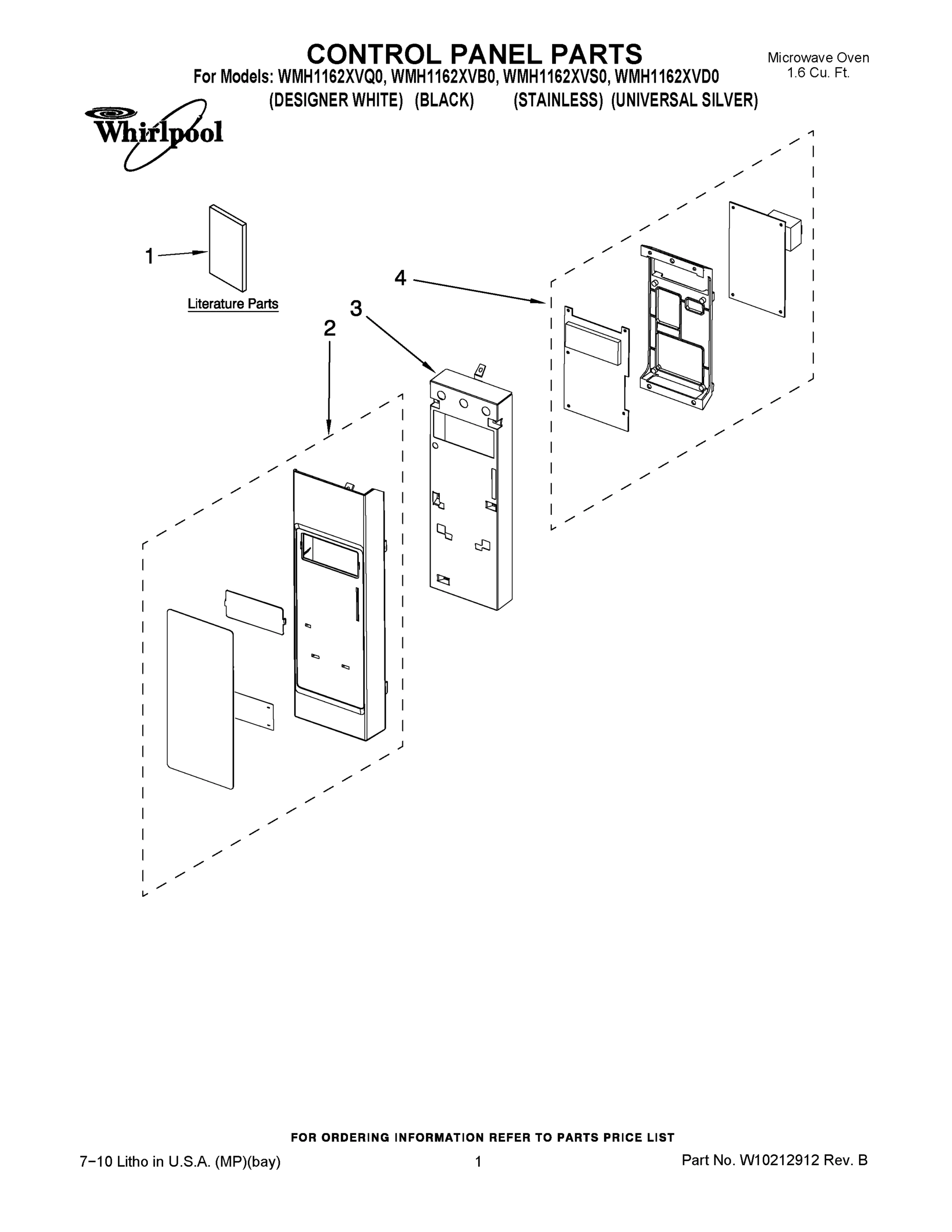 01 - CONTROL PANEL PARTS