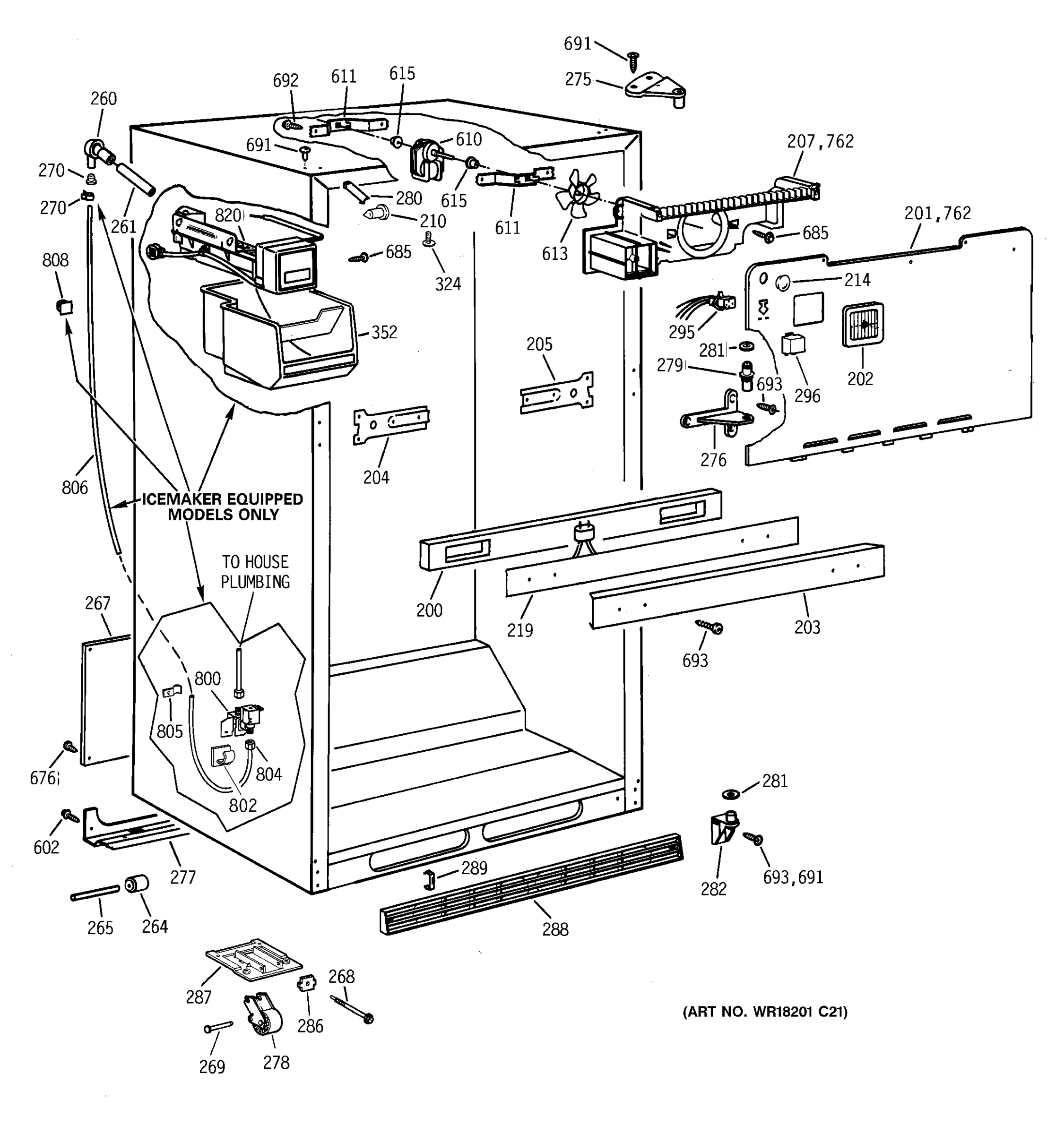CABINET PARTS