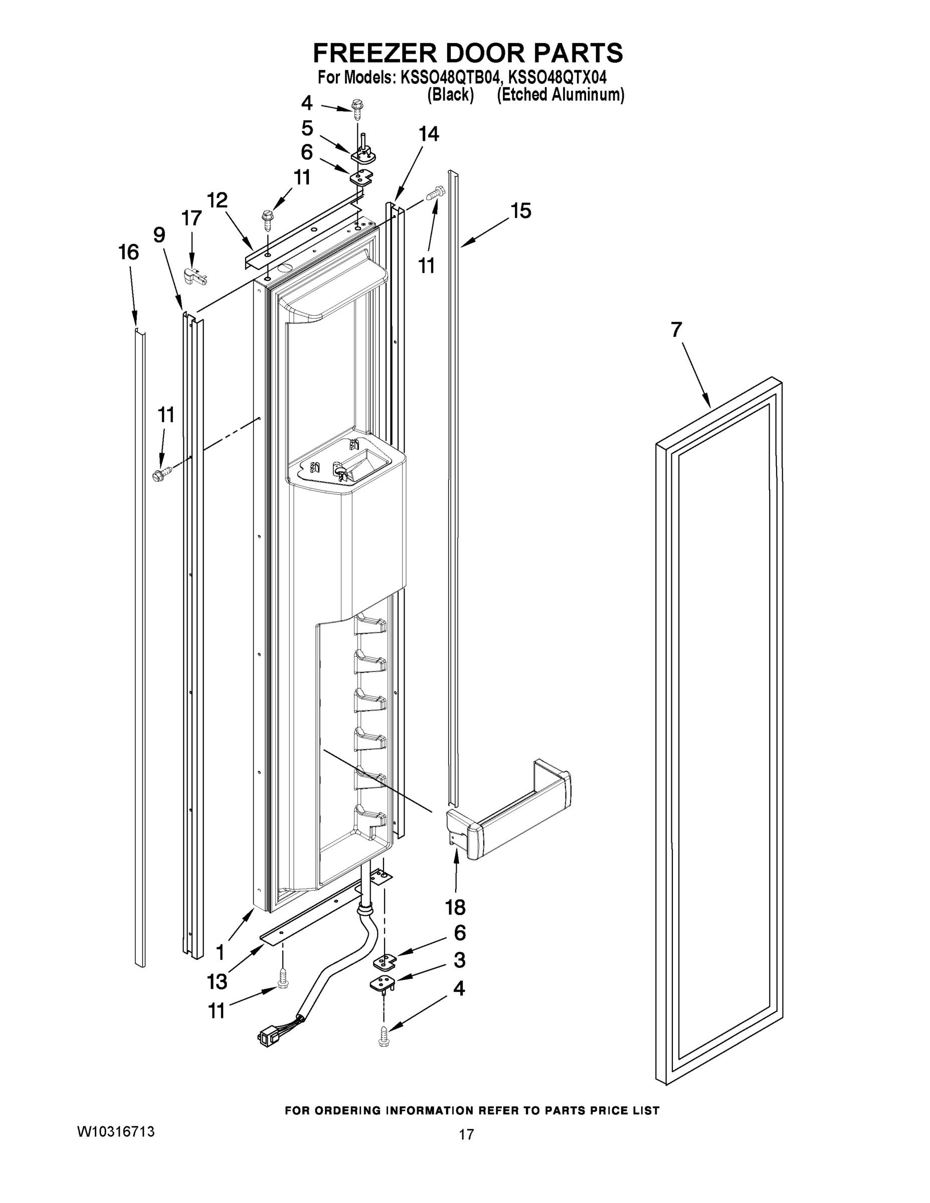 11 - FREEZER DOOR PARTS