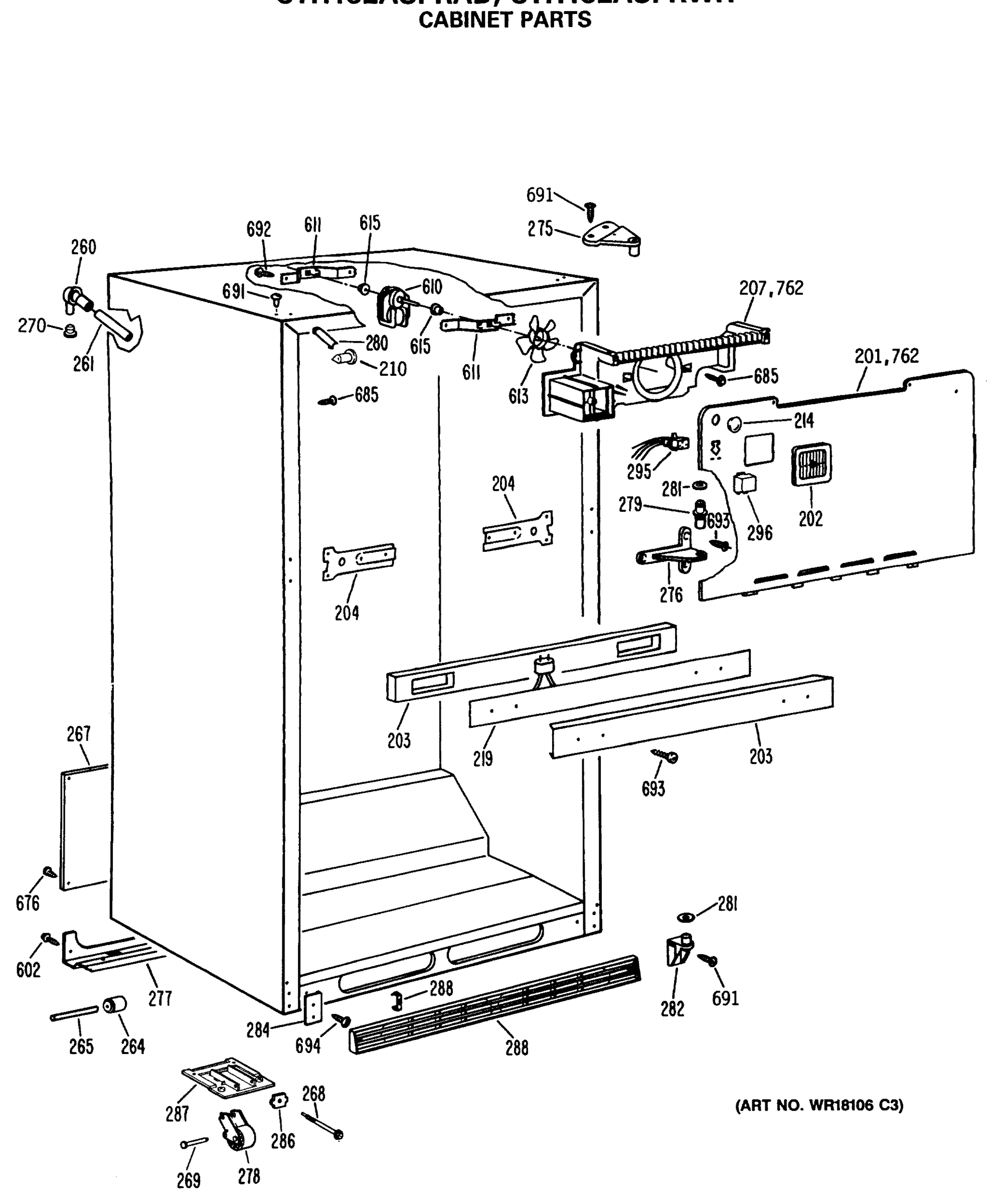 CABINET PARTS