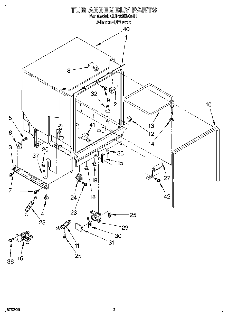 03 - TUB ASSEMBLY