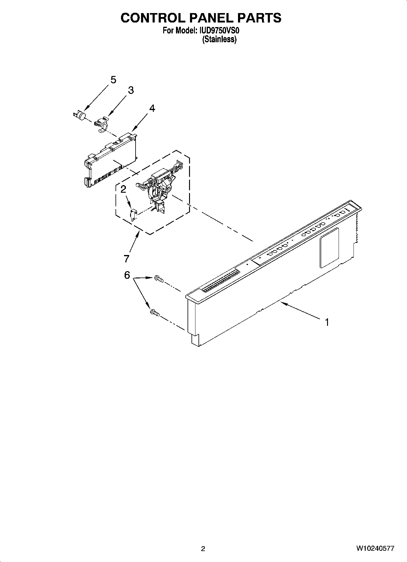02 - CONTROL PANEL PARTS