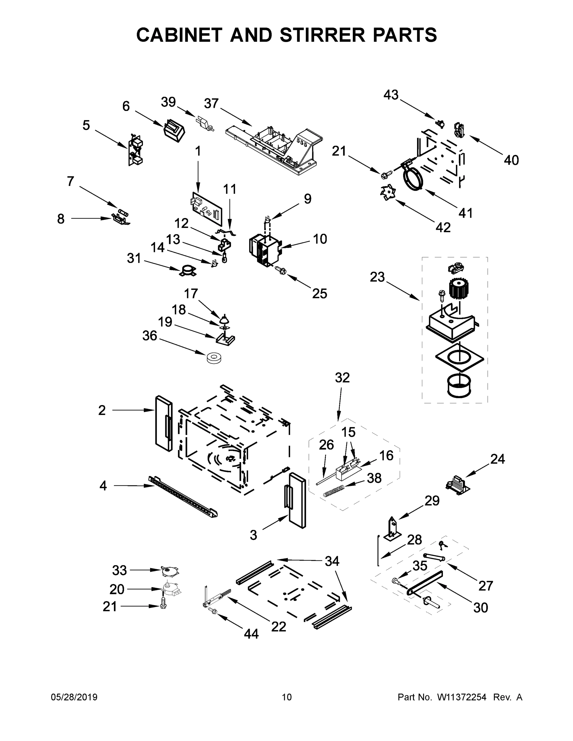 06 - CABINET AND STIRRER PARTS