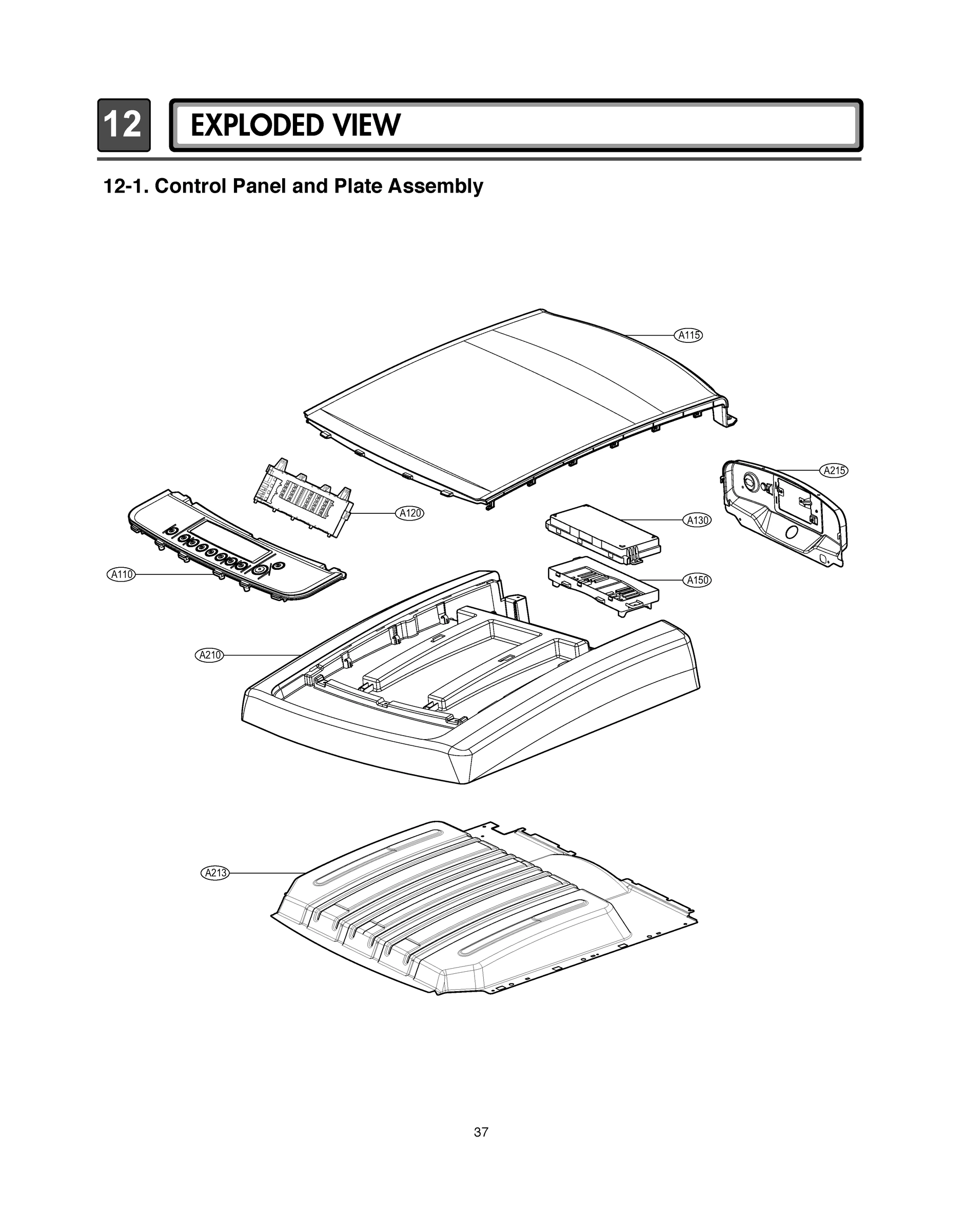 CONTROL PANEL AND PLATE ASSEMBLY