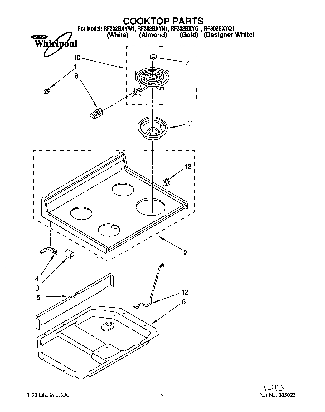 01 - COOKTOP, LIT/OPTIONAL