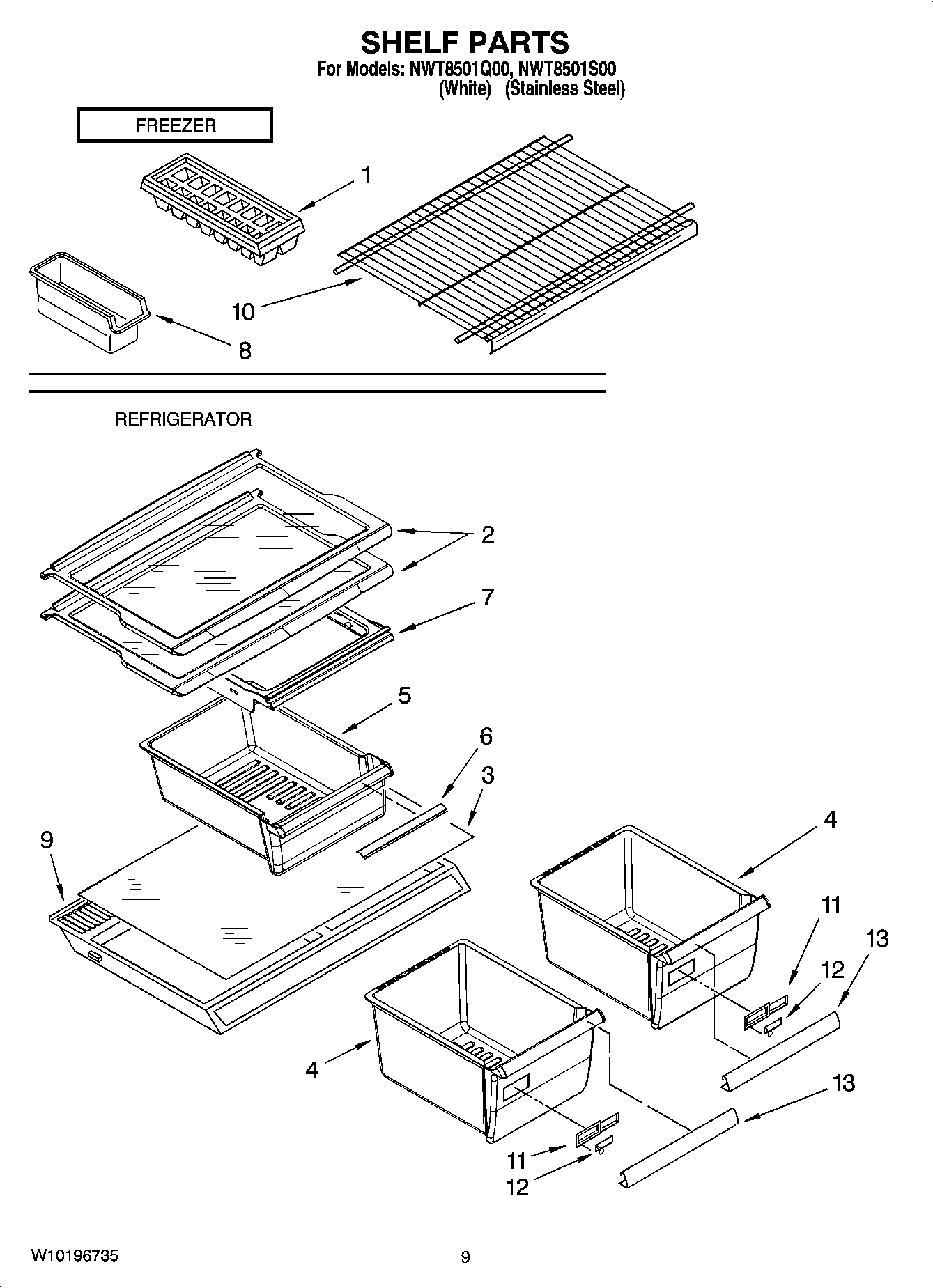 05 - SHELF PARTS, OPTIONAL PARTS