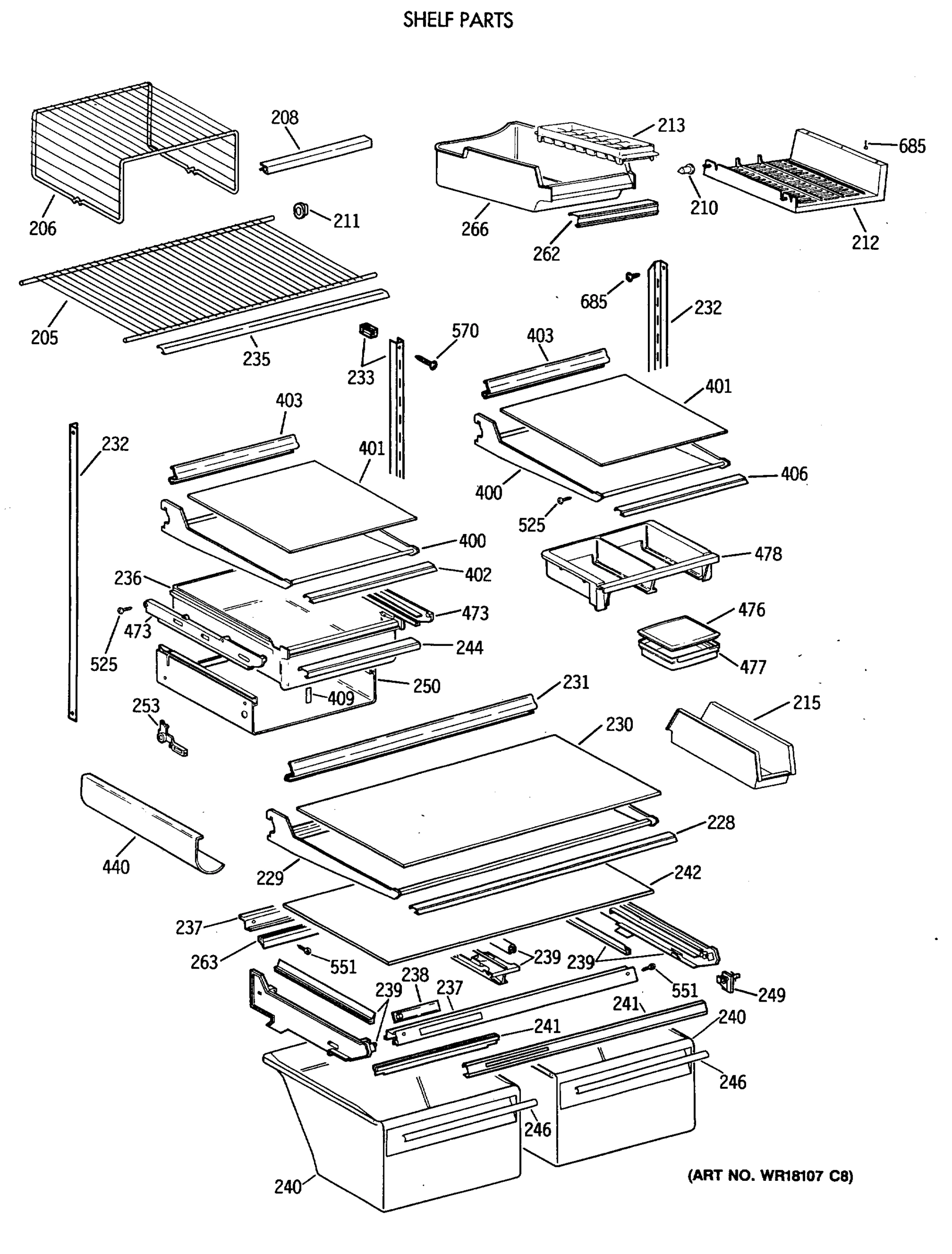 SHELF PARTS