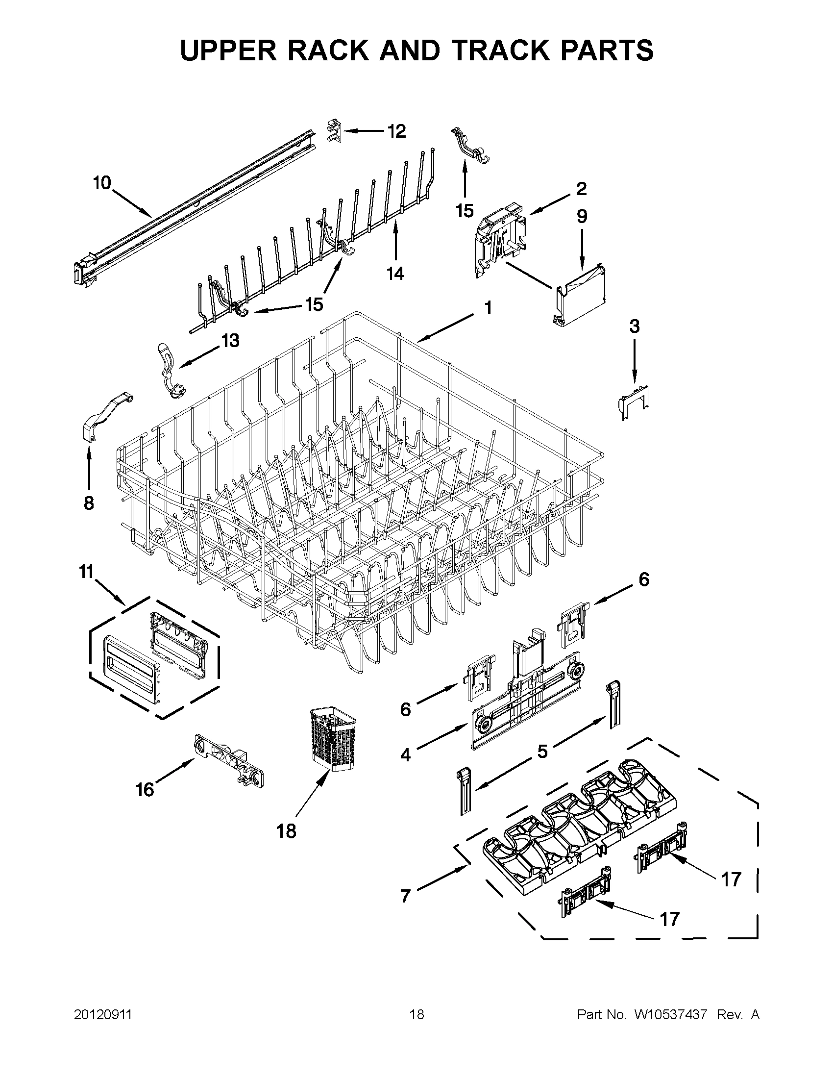 09 - UPPER RACK AND TRACK PARTS