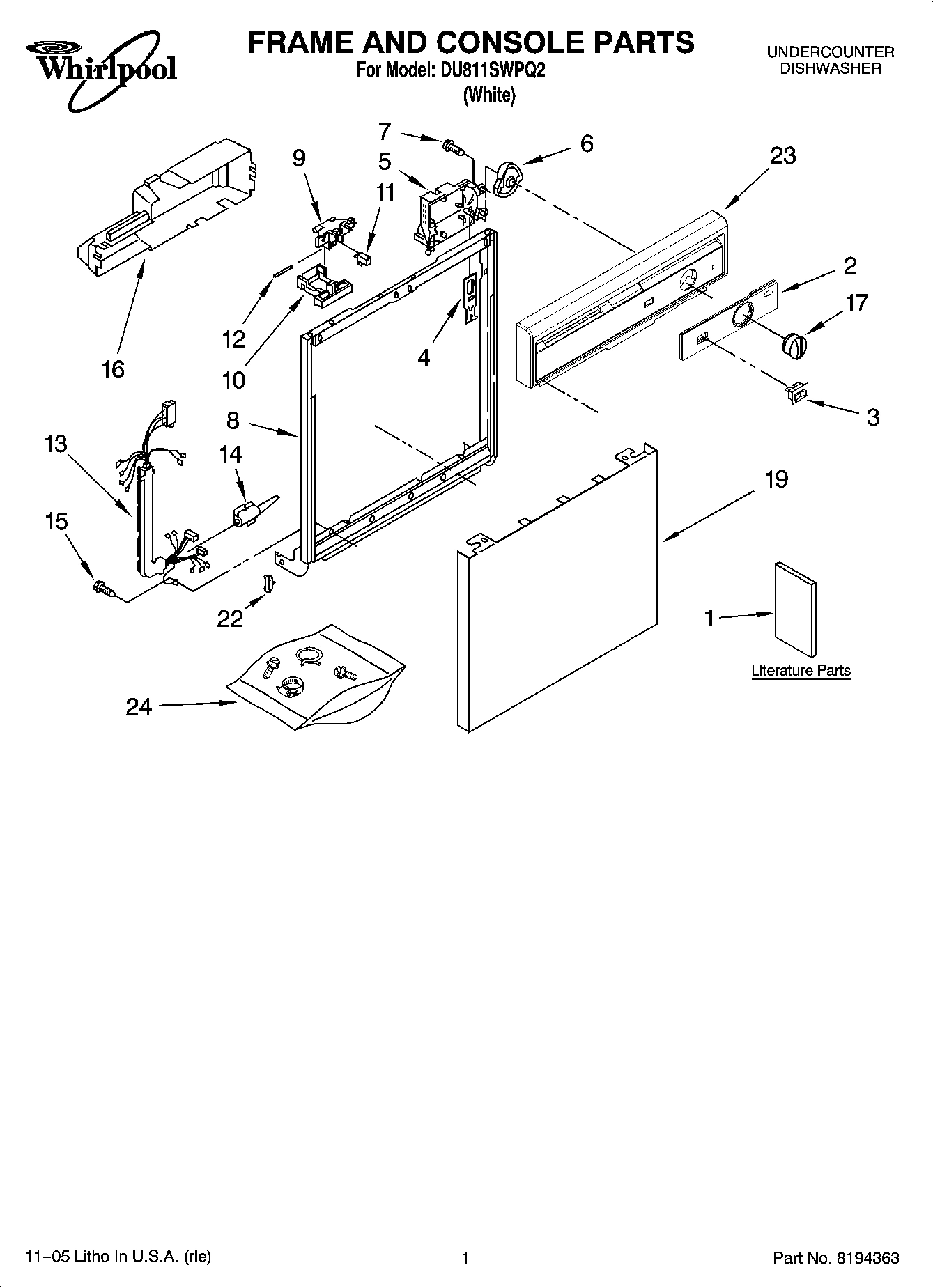 01 - FRAME AND CONSOLE PARTS