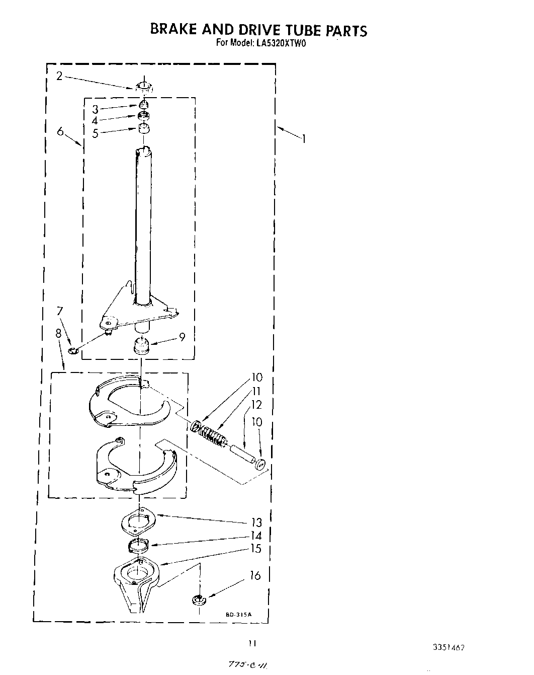 09 - BRAKE AND DRIVE TUBE