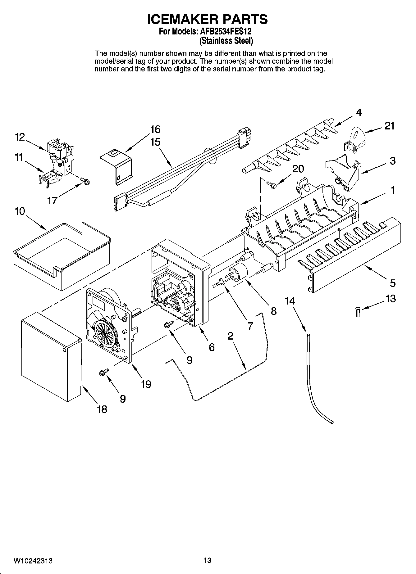 08 - ICEMAKER PARTS, OPTIONAL PARTS