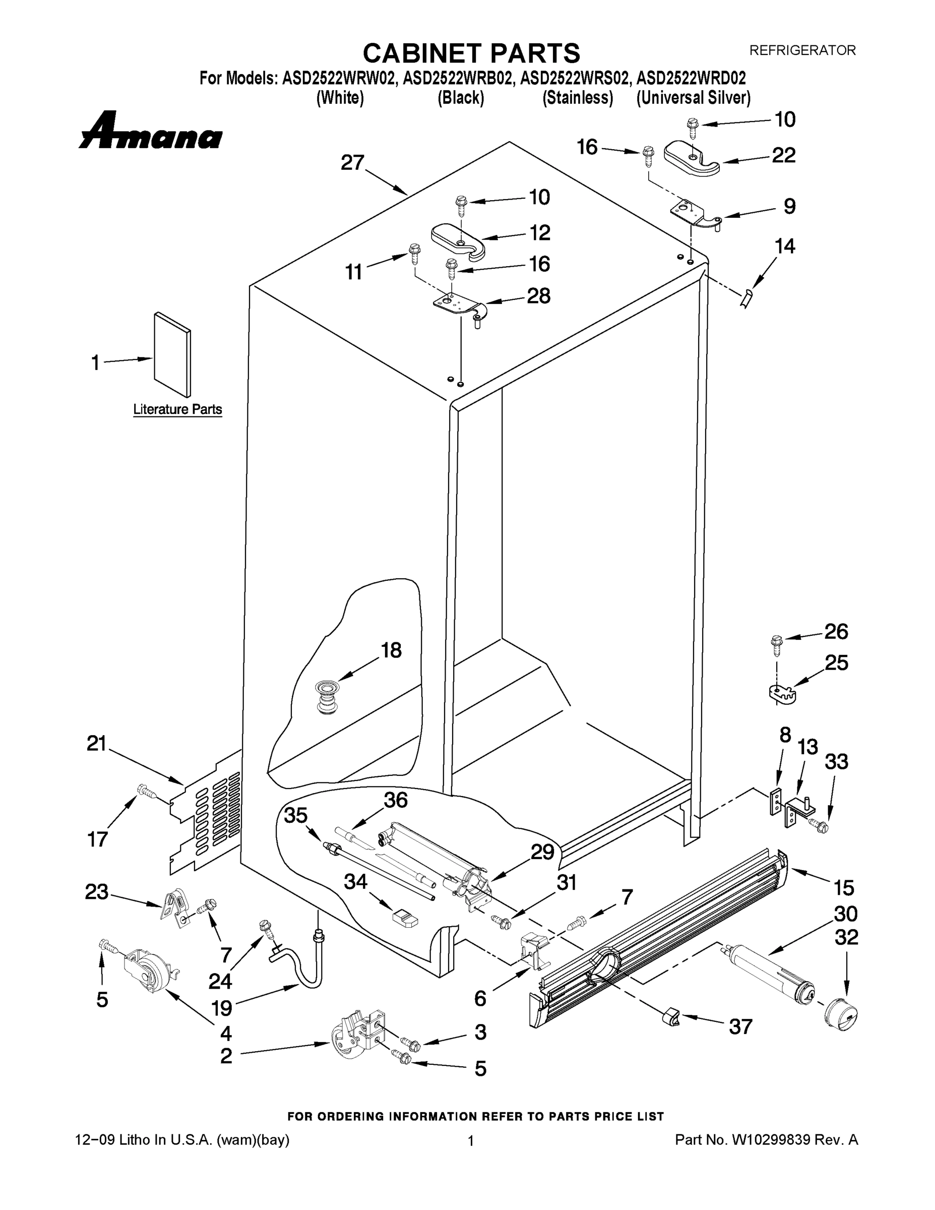 01 - CABINET PARTS