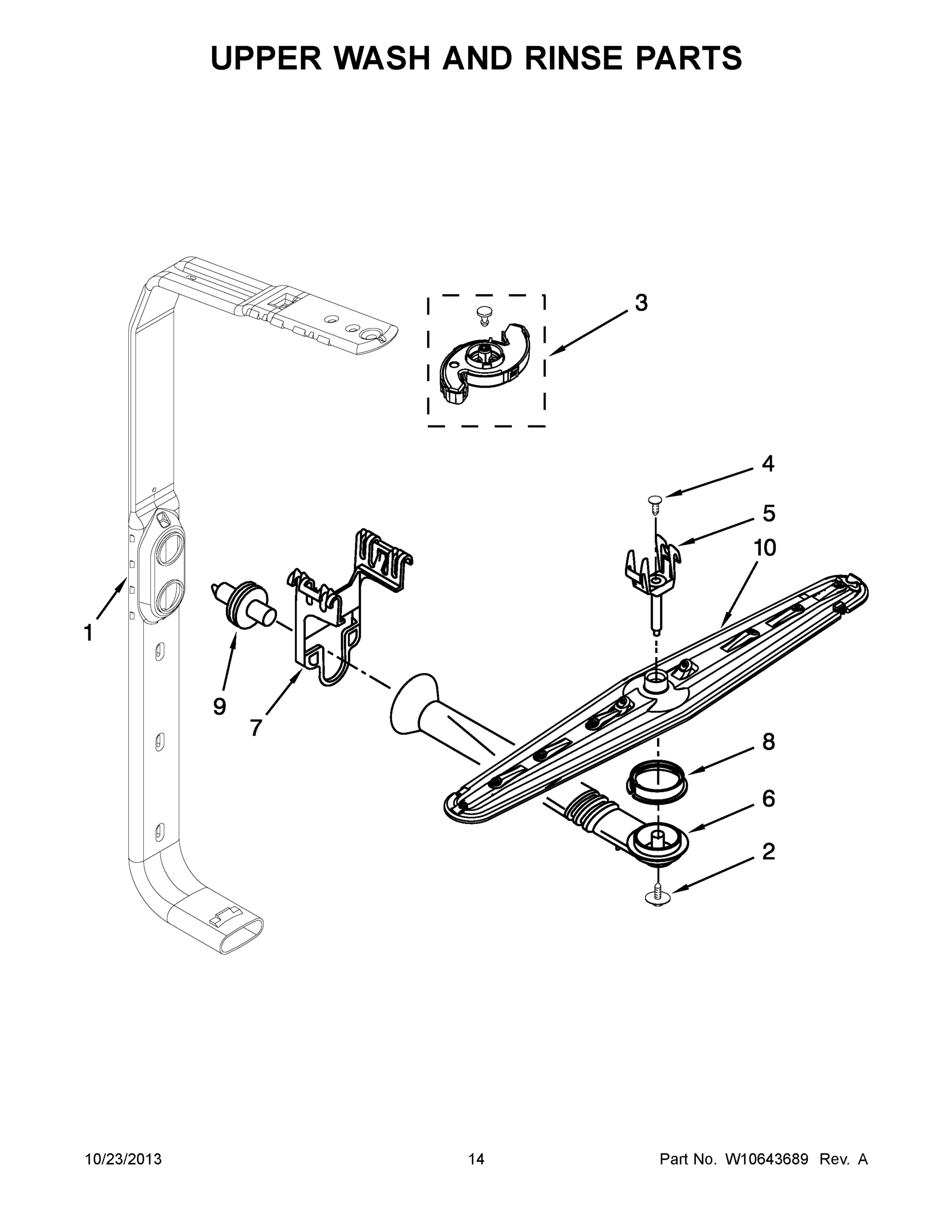 08 - UPPER WASH AND RINSE PARTS