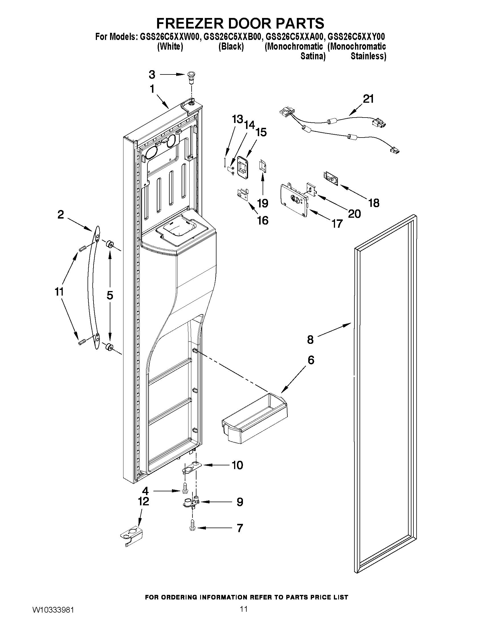 07 - FREEZER DOOR PARTS