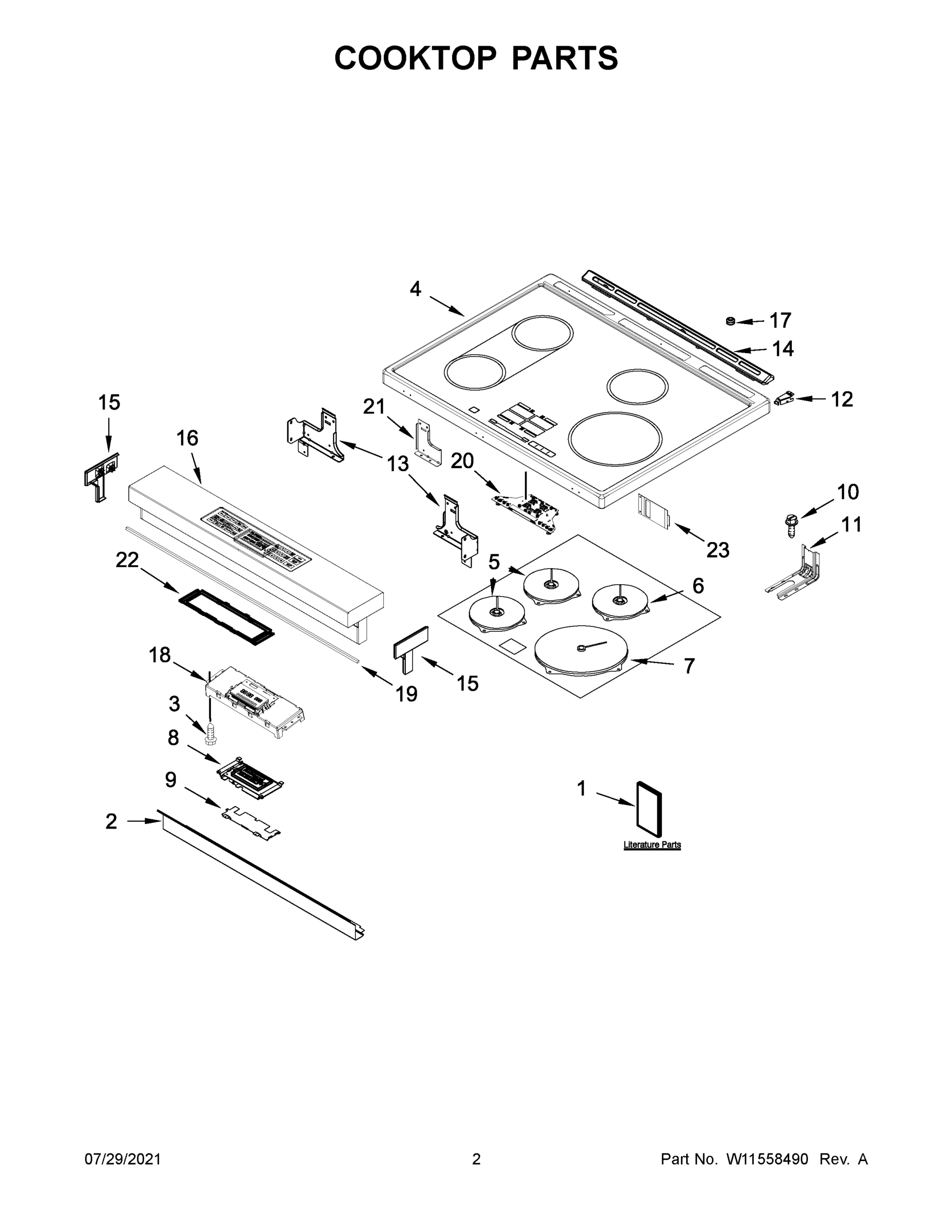 02 - COOKTOP PARTS