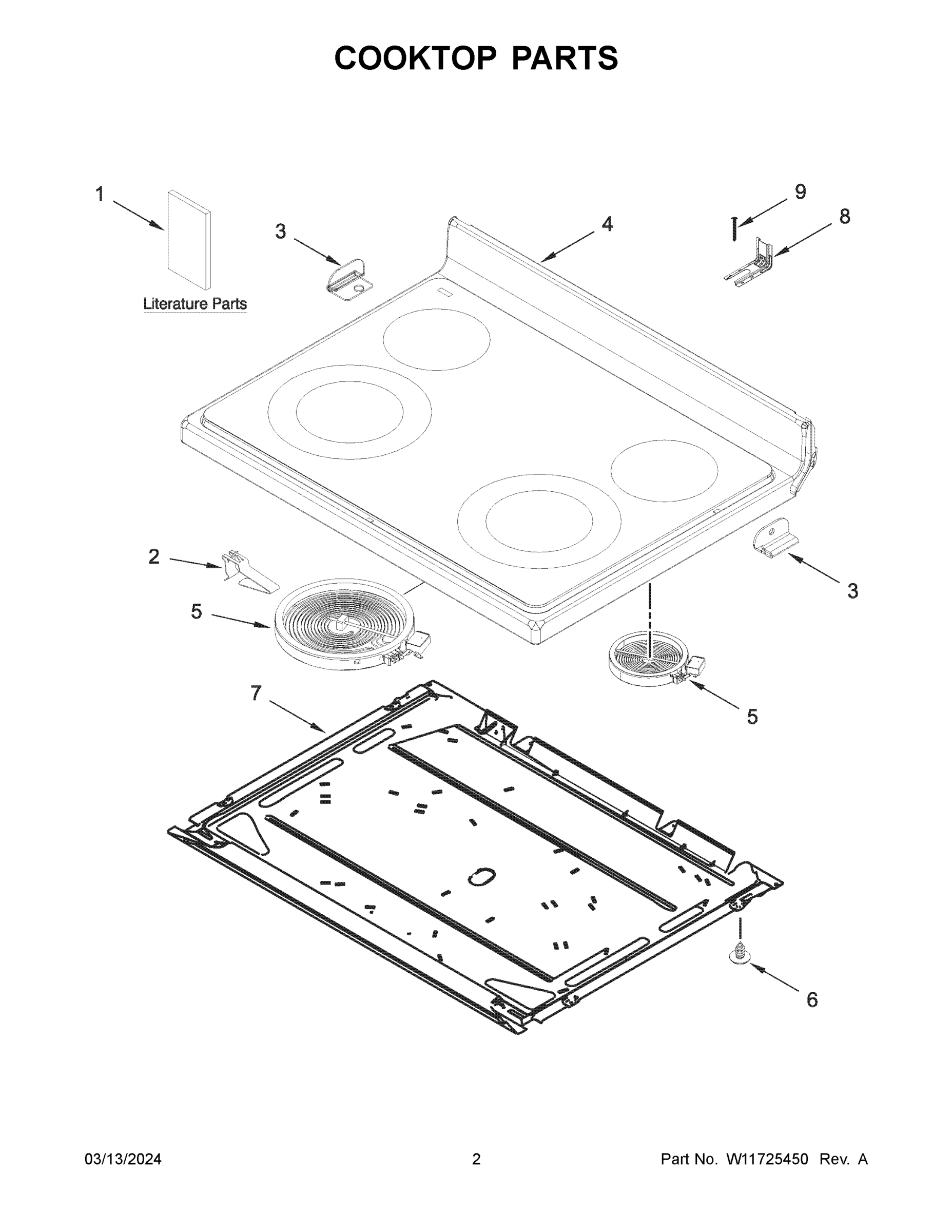 02 - COOKTOP PARTS