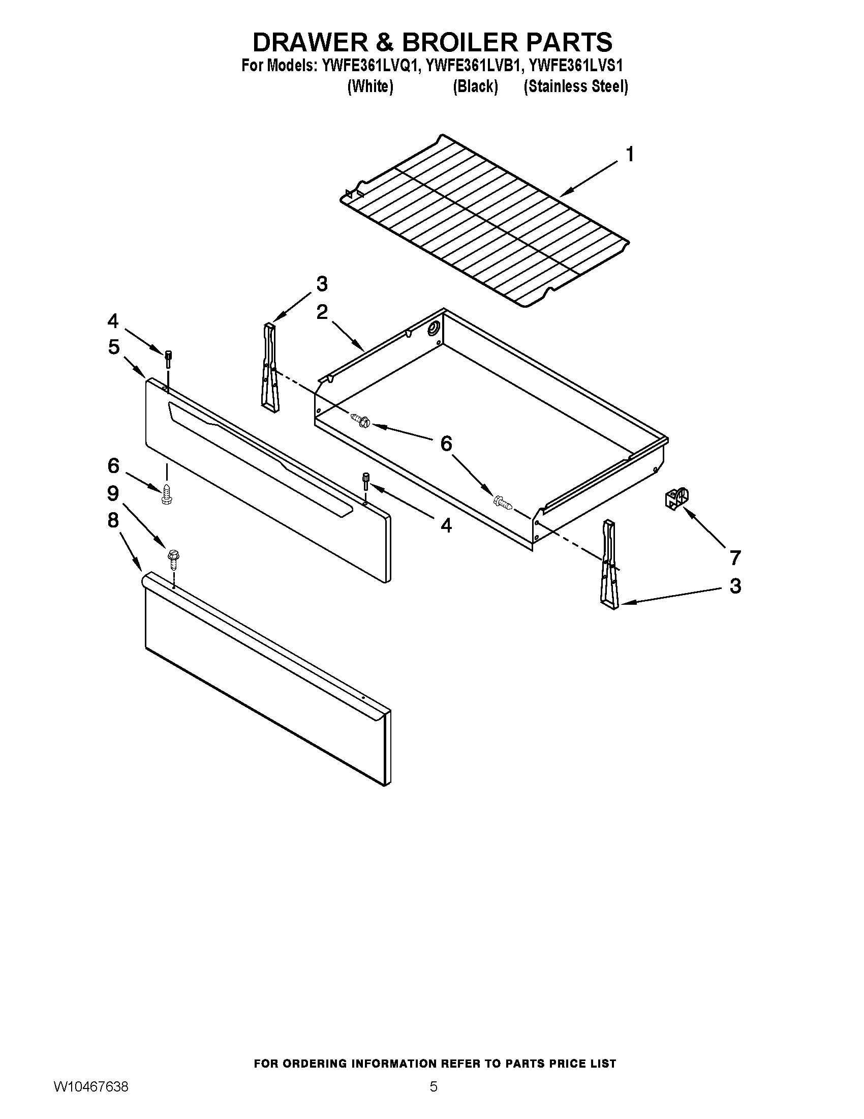 04 - DRAWER & BROILER PARTS