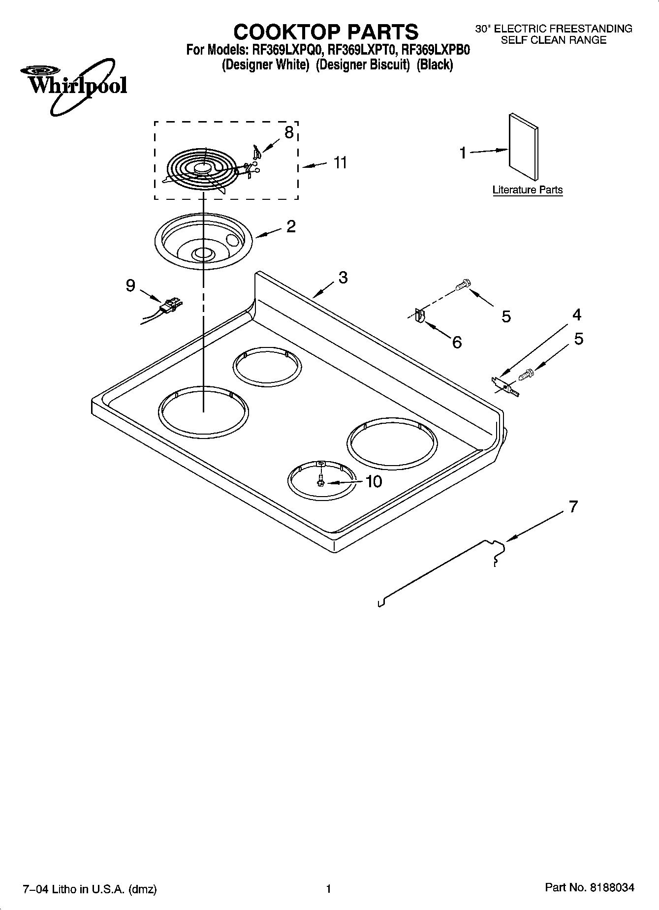 01 - COOKTOP PARTS