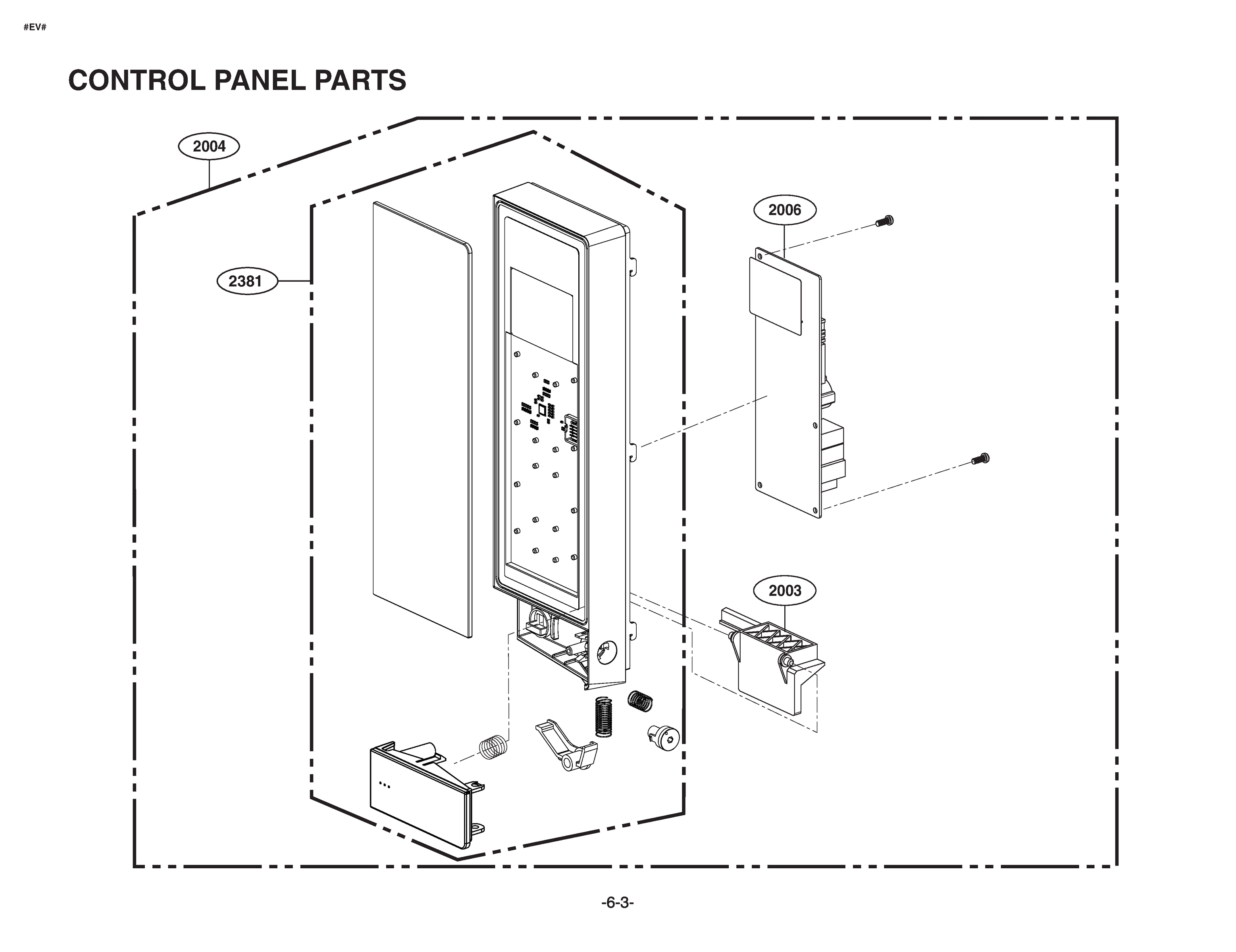 CONTROL PANEL PARTS