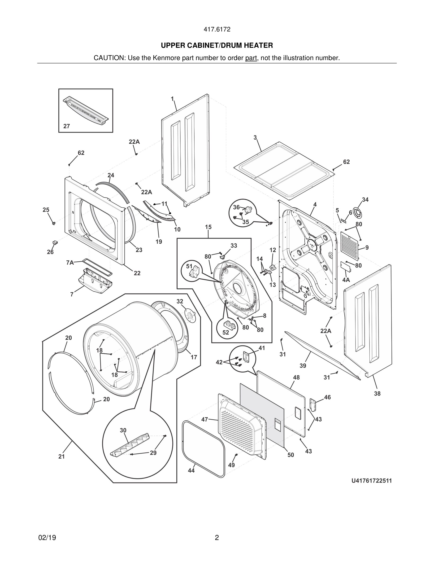 03 - UPPER CABINET/DRUM HEATER