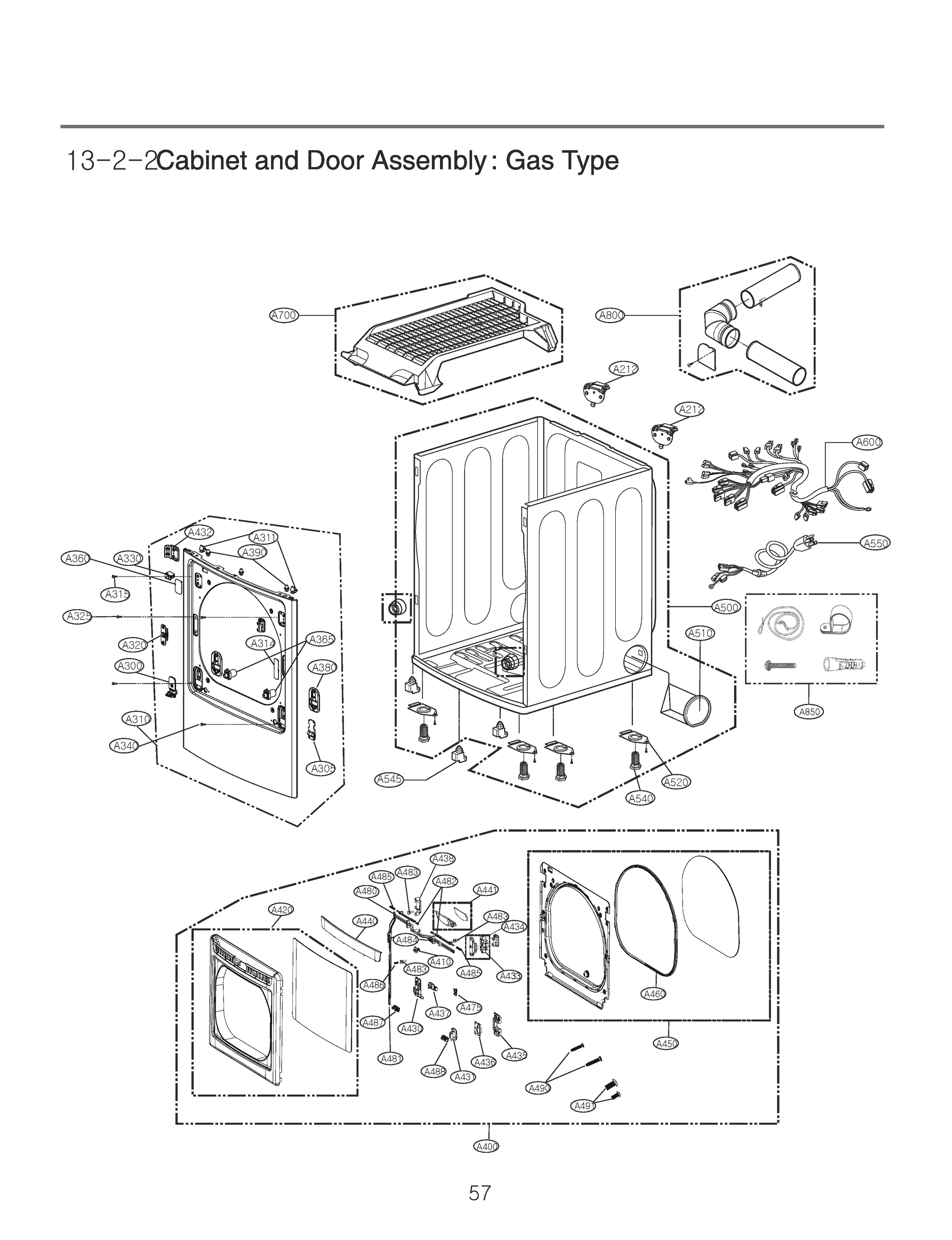 CABINET AND DOOR ASSEMBLY