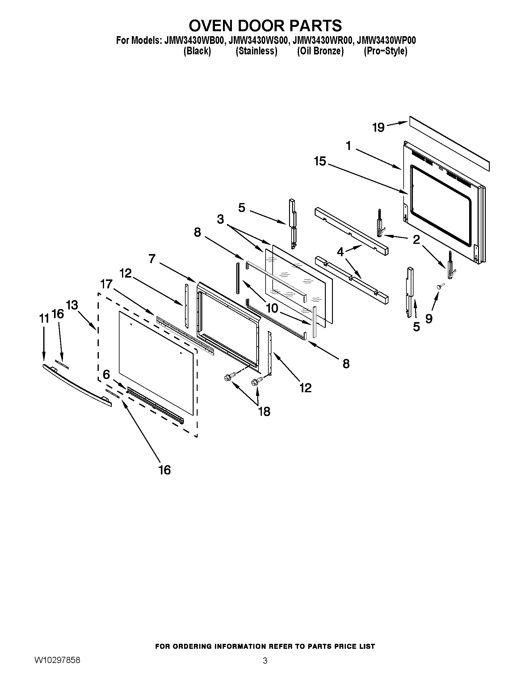 02 - OVEN DOOR PARTS