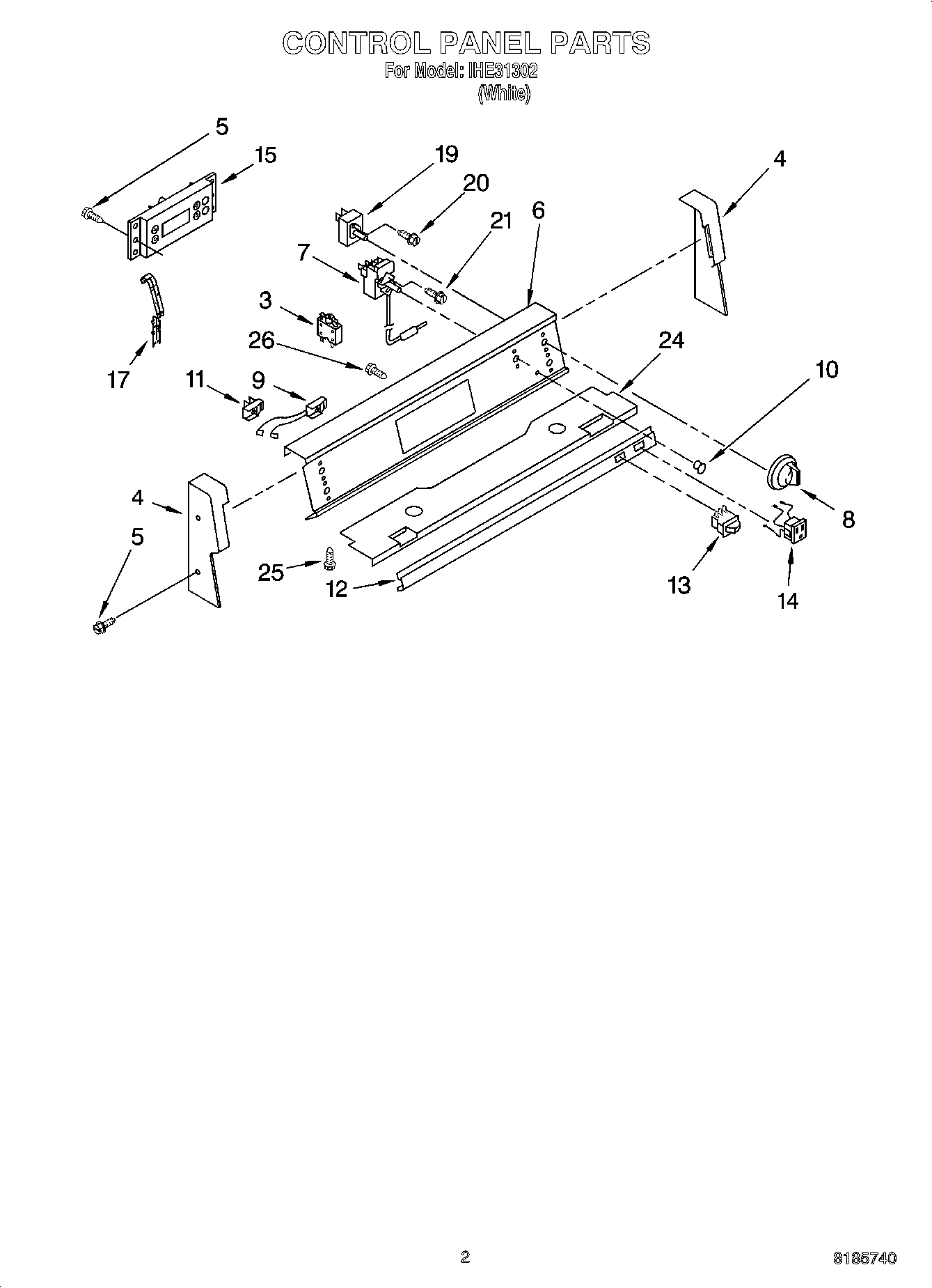 02 - CONTROL PANEL PARTS