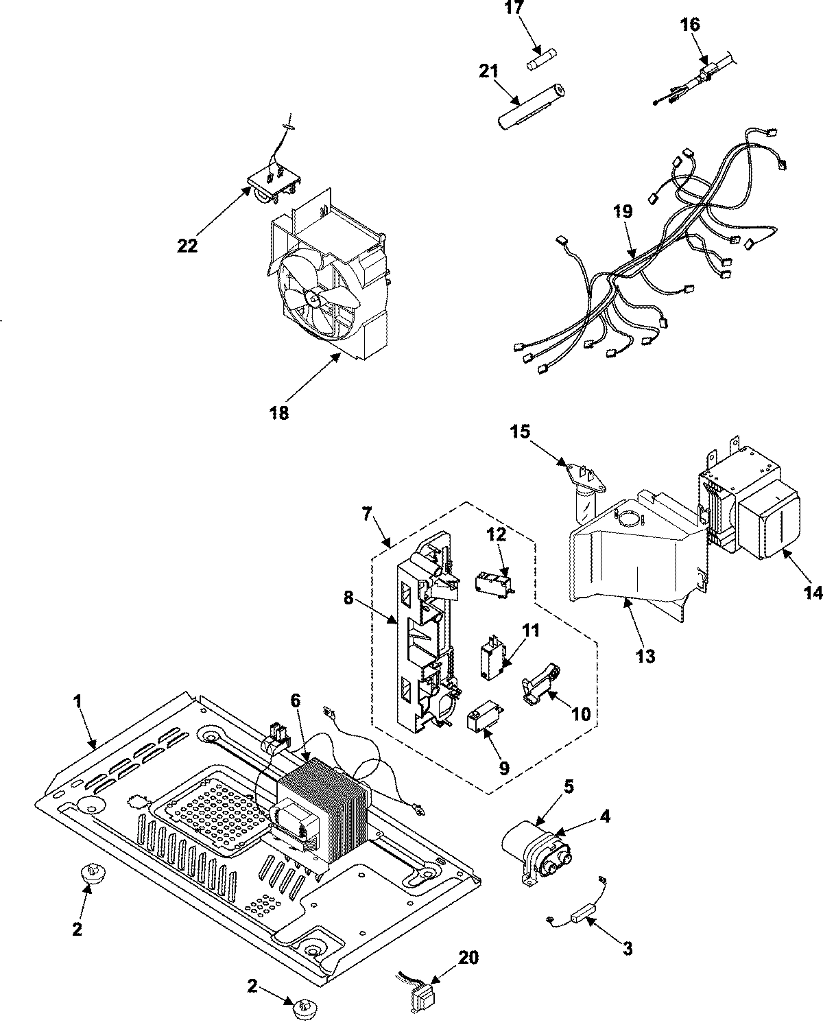 03 - INTERNAL CONTROL/LATCH ASSY/BASE