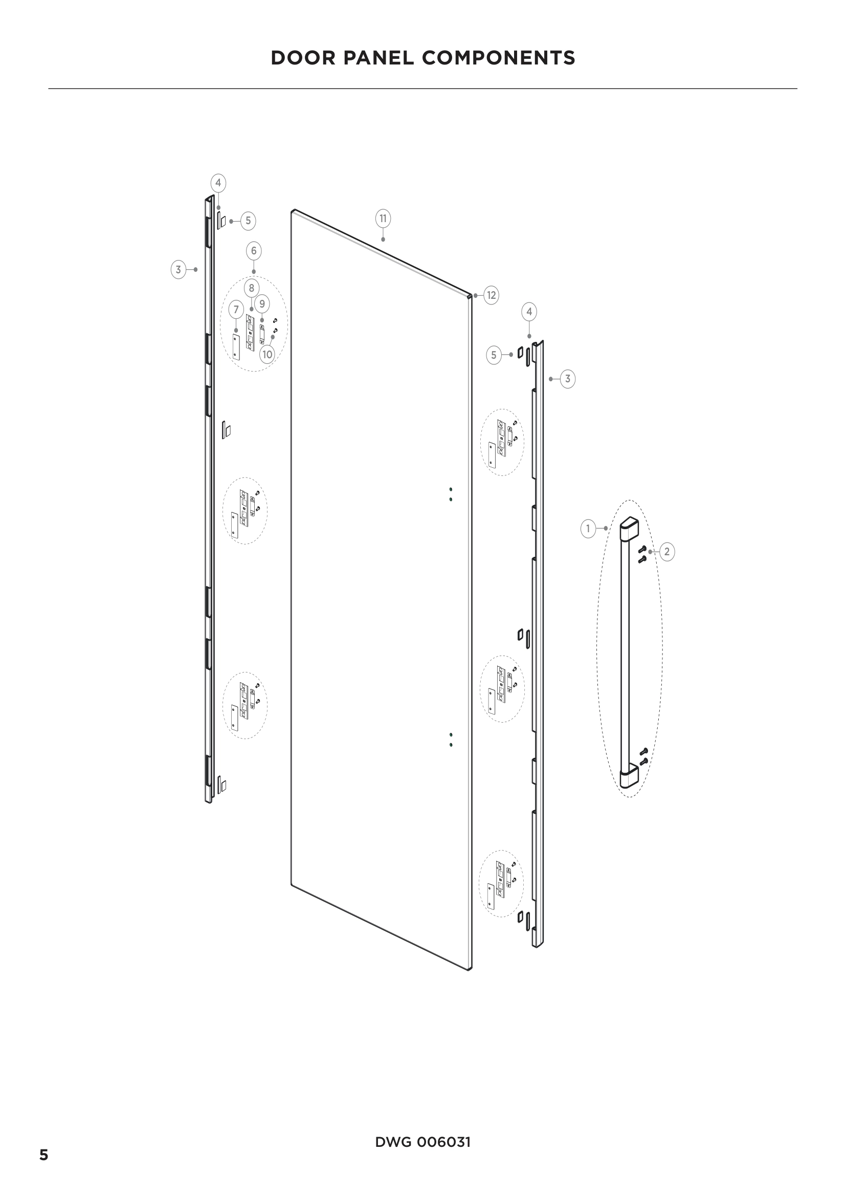 DOOR PANEL COMPONENTS