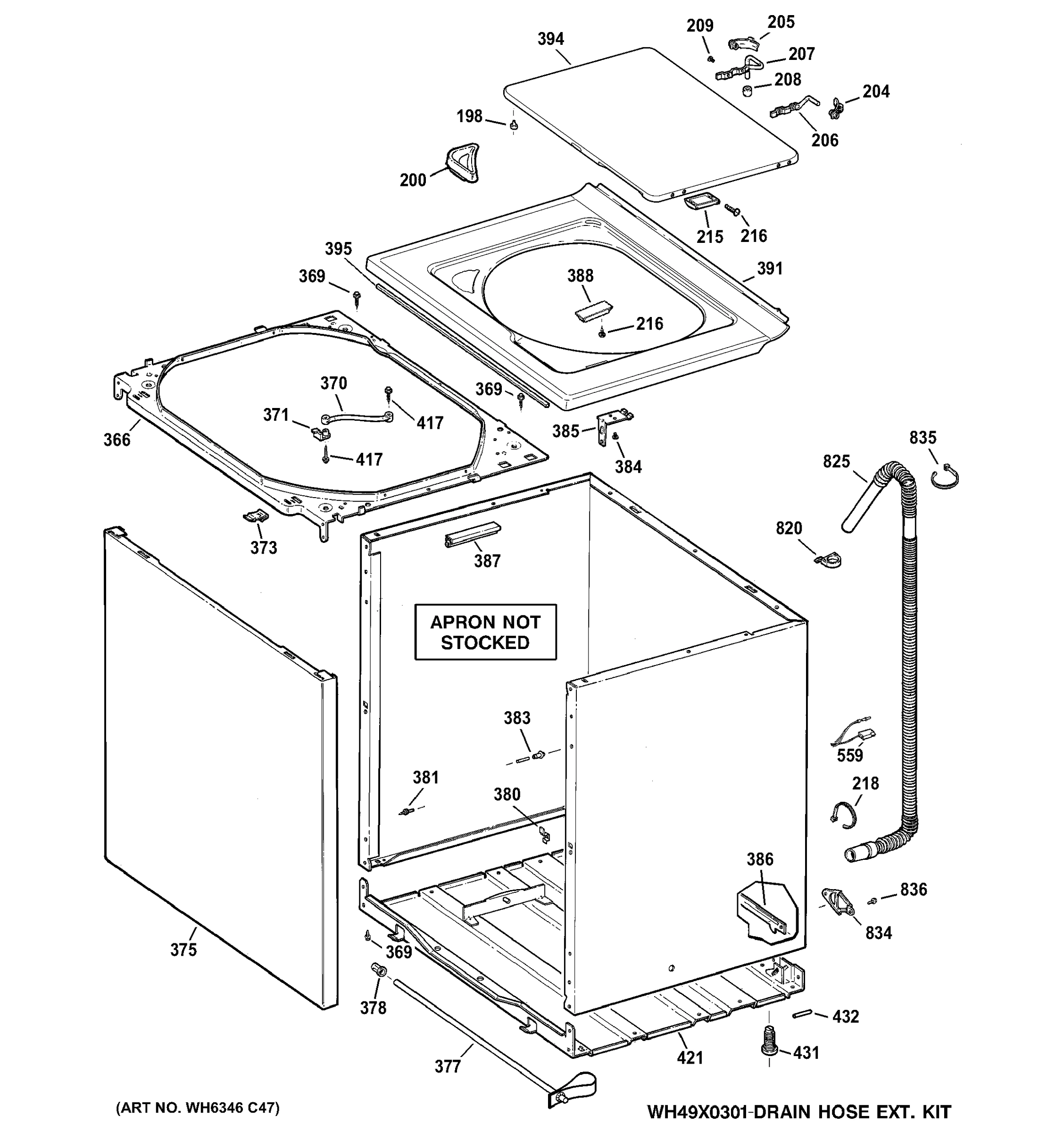 CABINET, COVER & FRONT PANEL