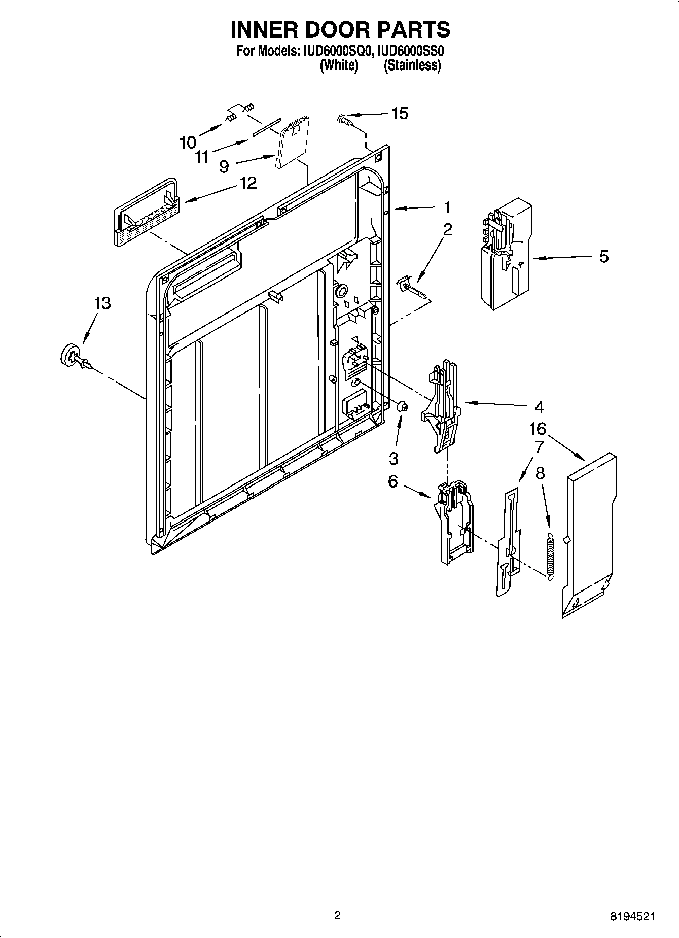 02 - INNER DOOR PARTS