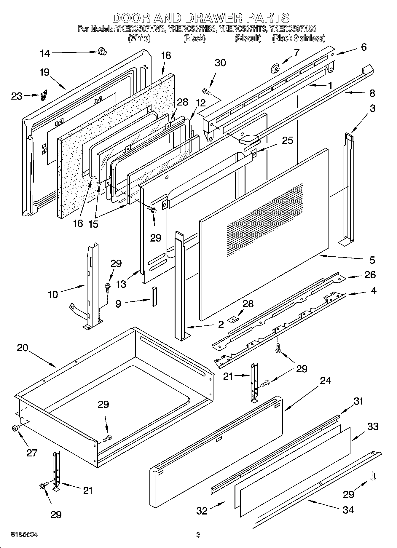 03 - DOOR AND DRAWER PARTS