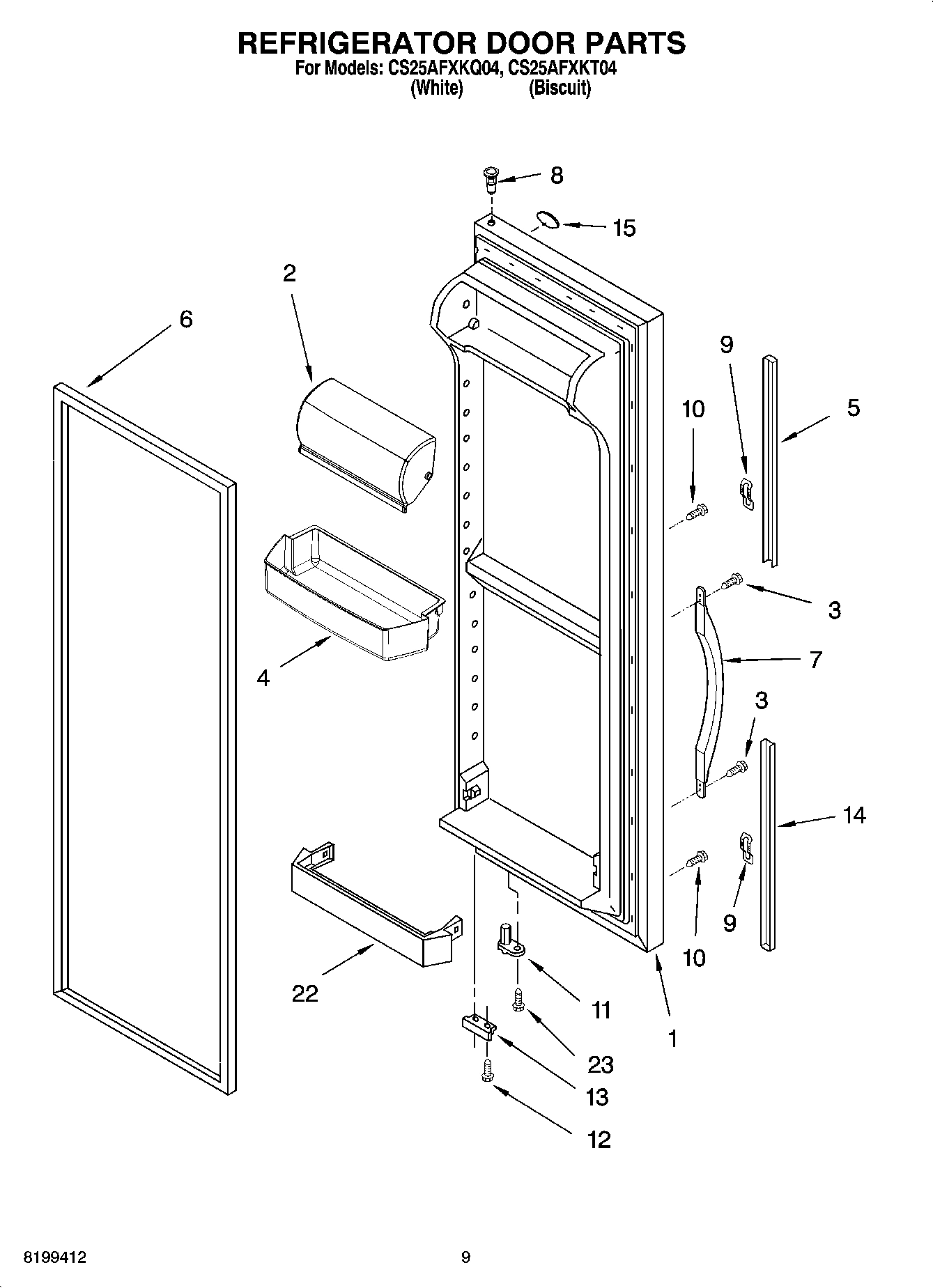 06 - REFRIGERATOR DOOR PARTS
