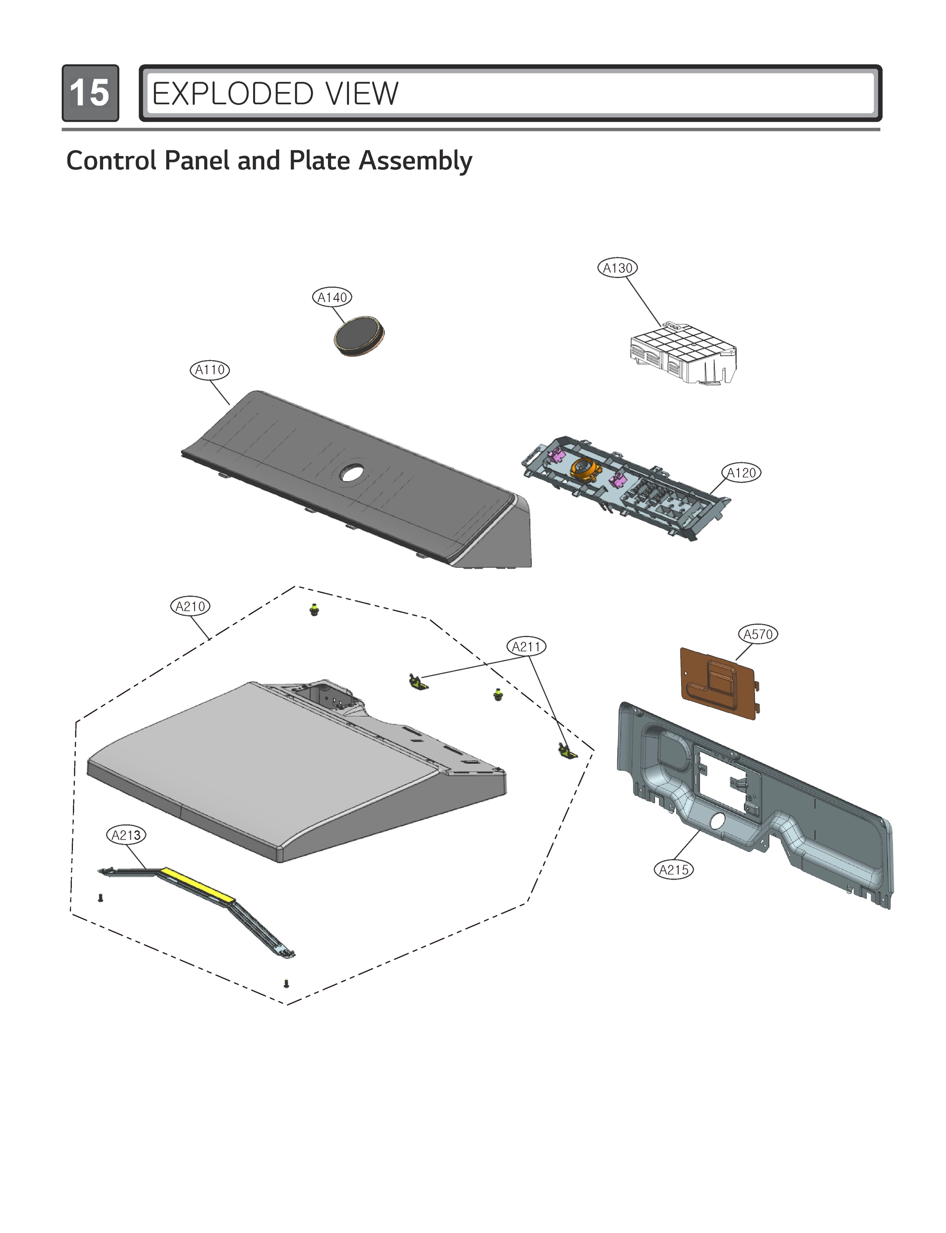 CONTROL PANEL AND PLATE ASSEMBLY
