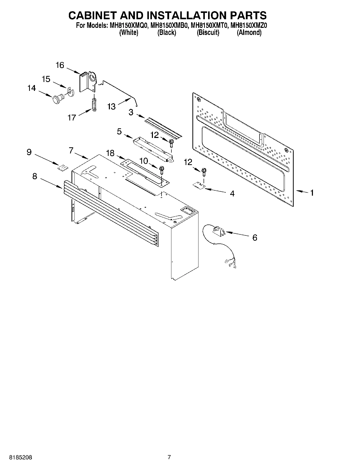 06 - CABINET AND INSTALLATION PARTS