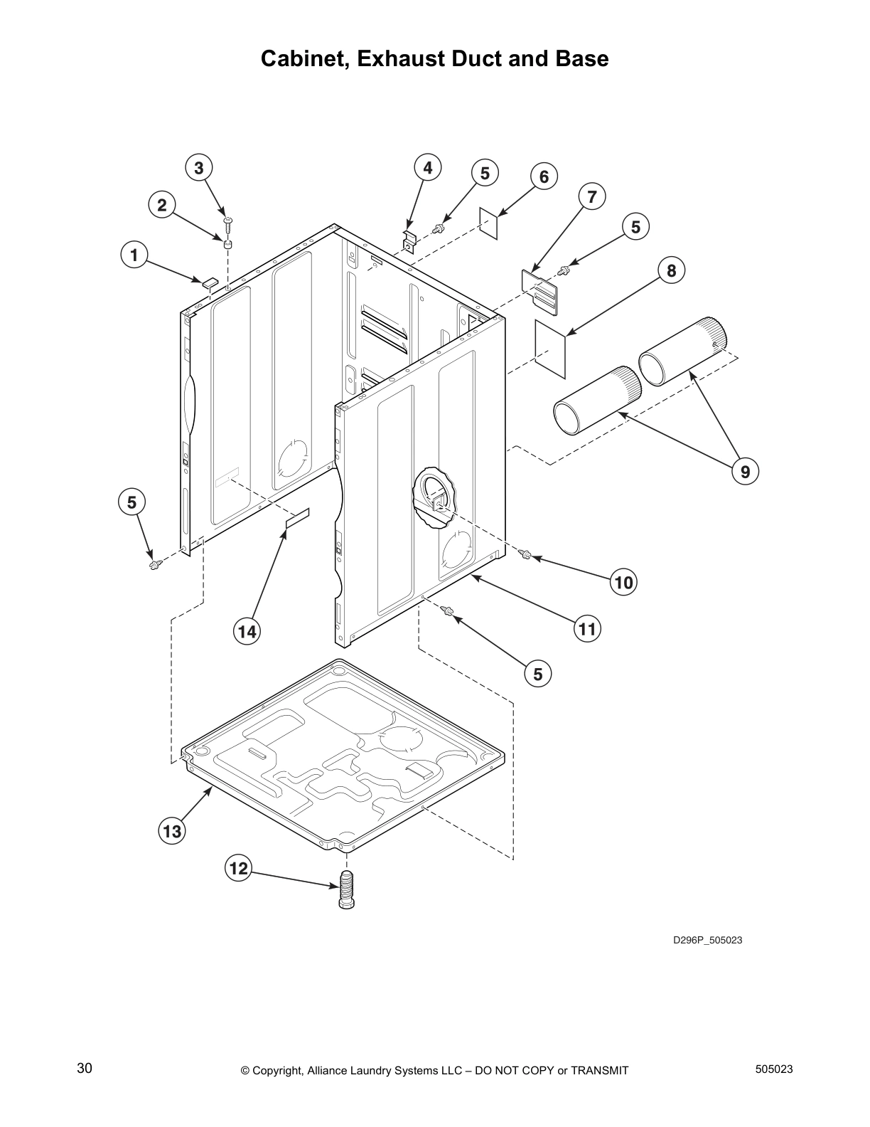 Cabinet, Exhaust Duct and Base