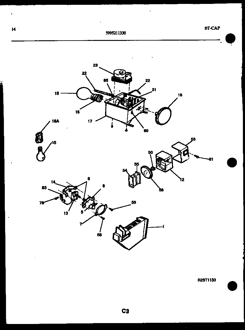 08 - REFRIGERATOR CONTROL ASSEMBLY, DAMP