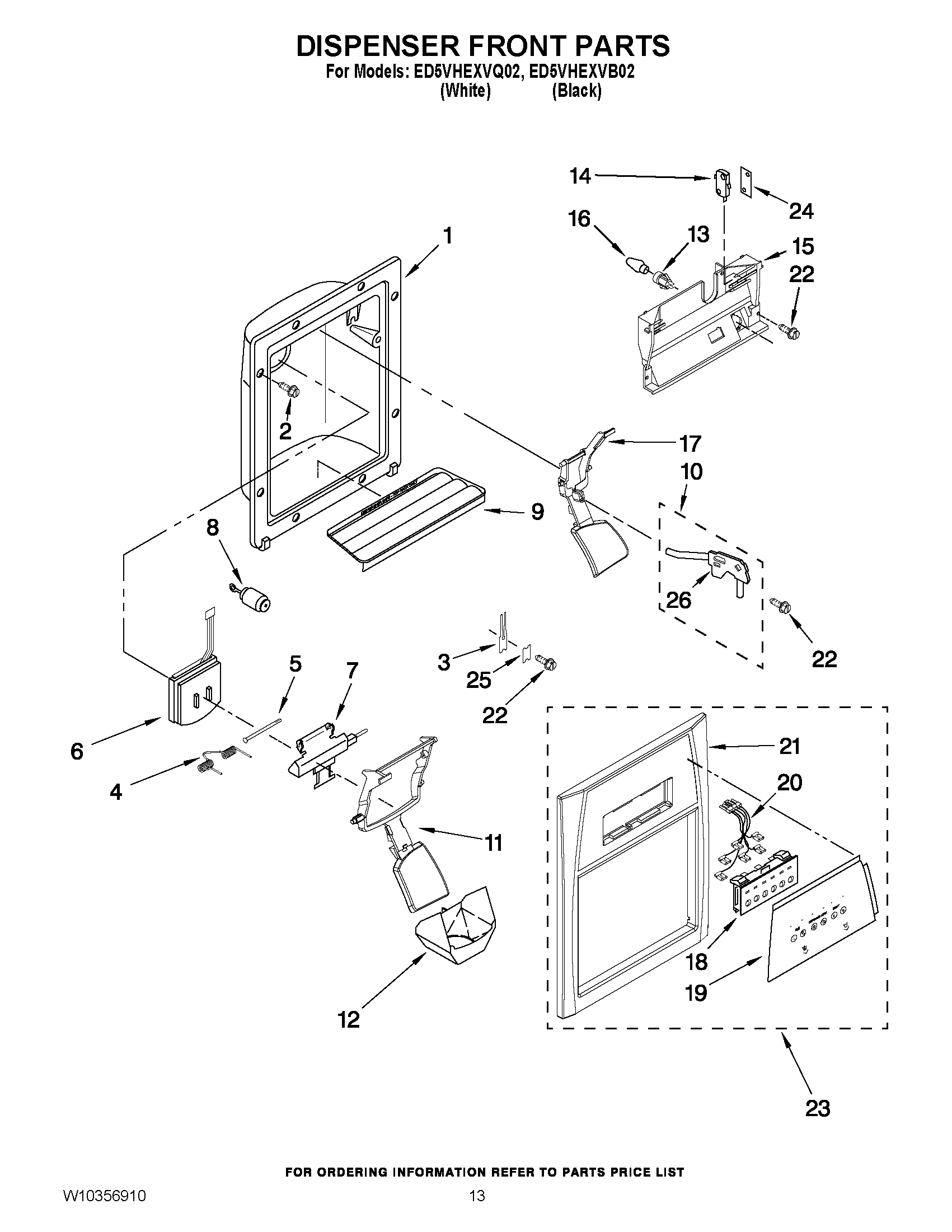 08 - DISPENSER FRONT PARTS