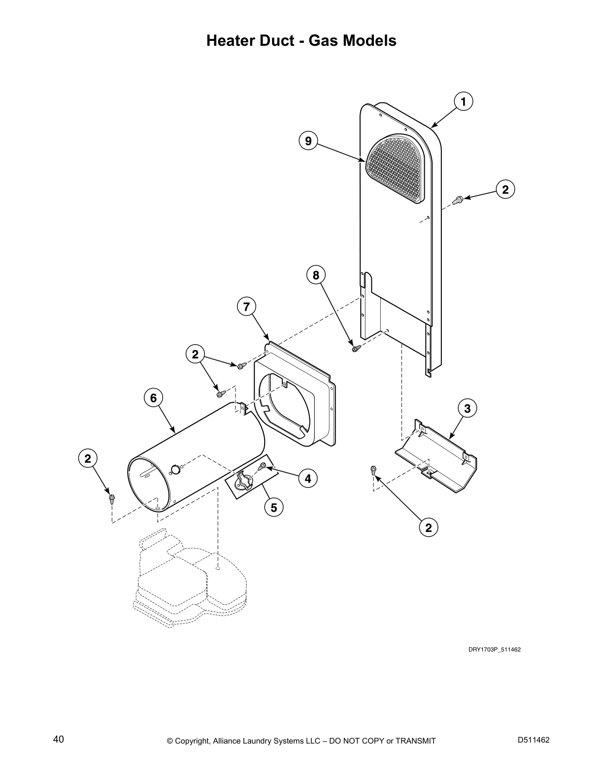 Heater Duct - Gas Models