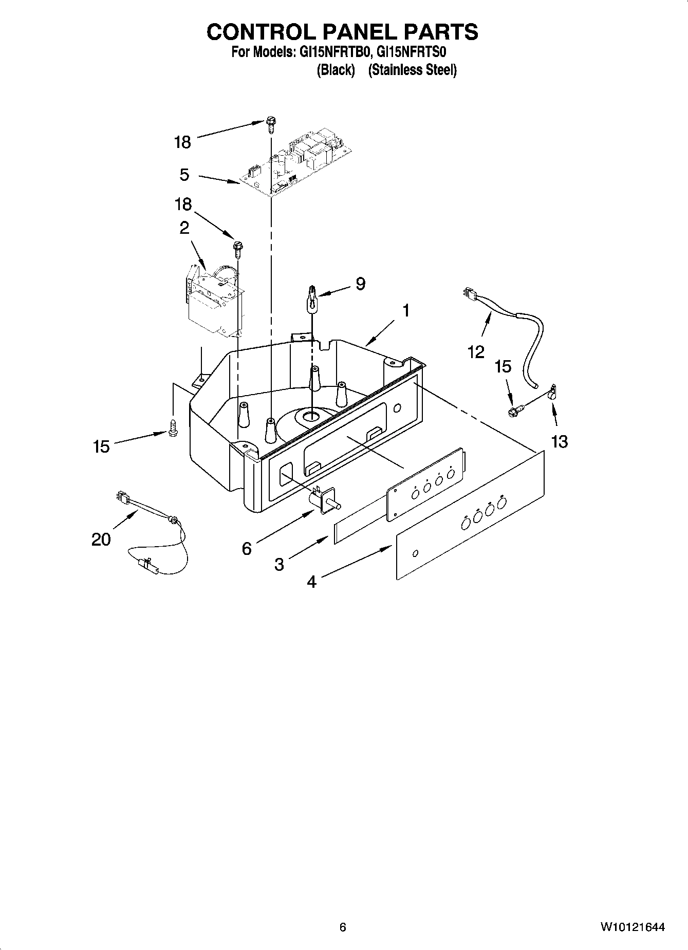 04 - CONTROL PANEL PARTS