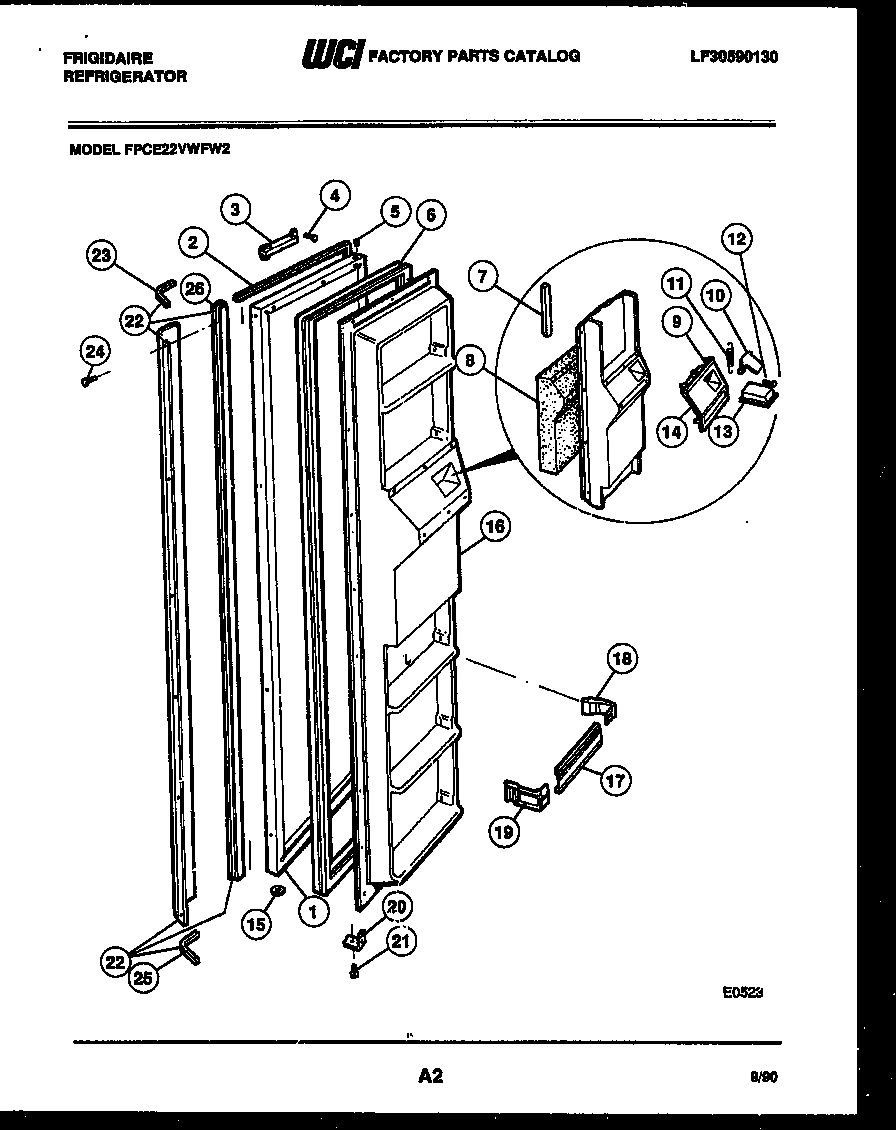 02 - FREEZER DOOR PARTS