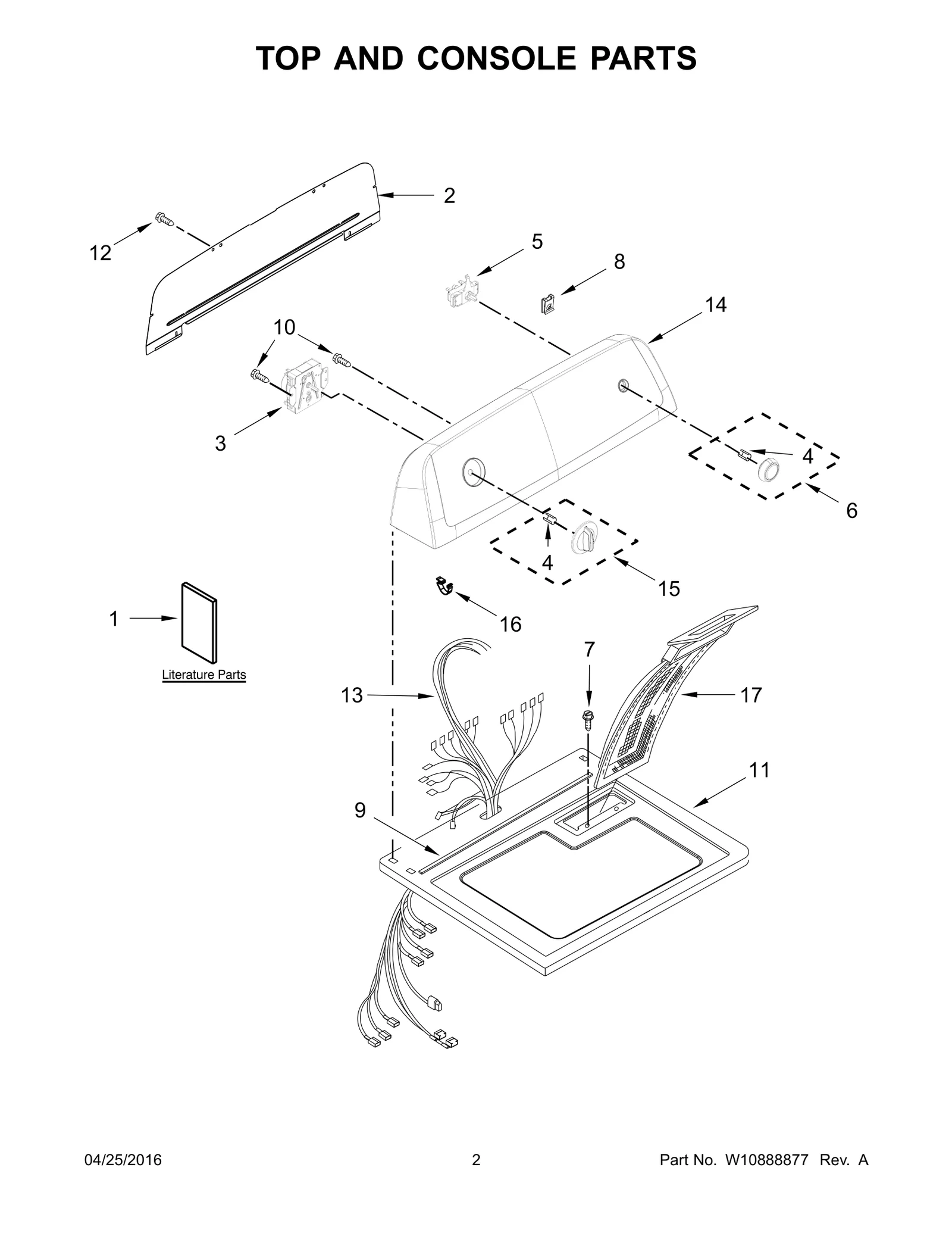 TOP AND CONSOLE PARTS