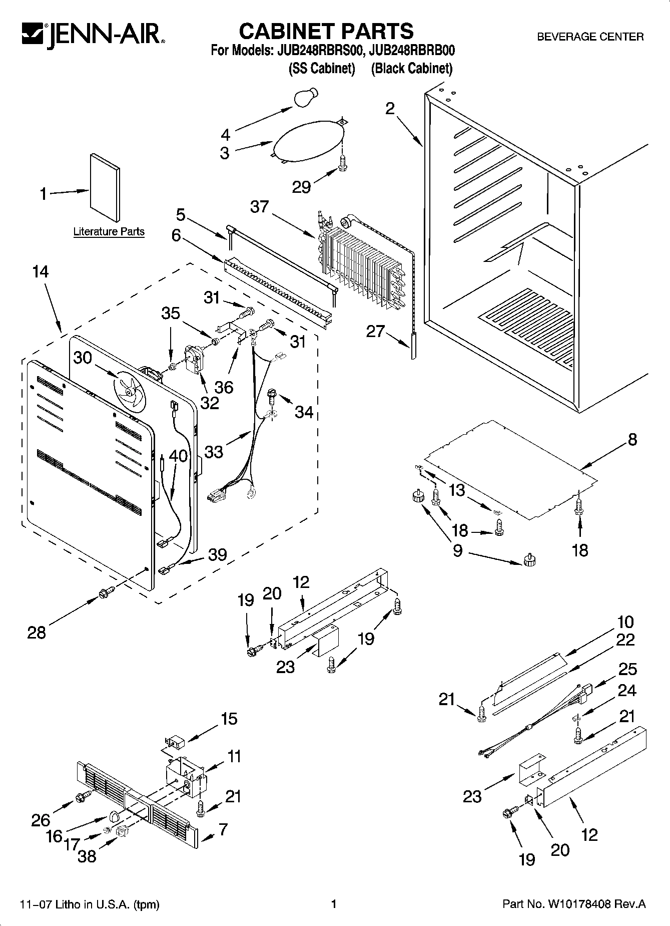 01 - CABINET PARTS