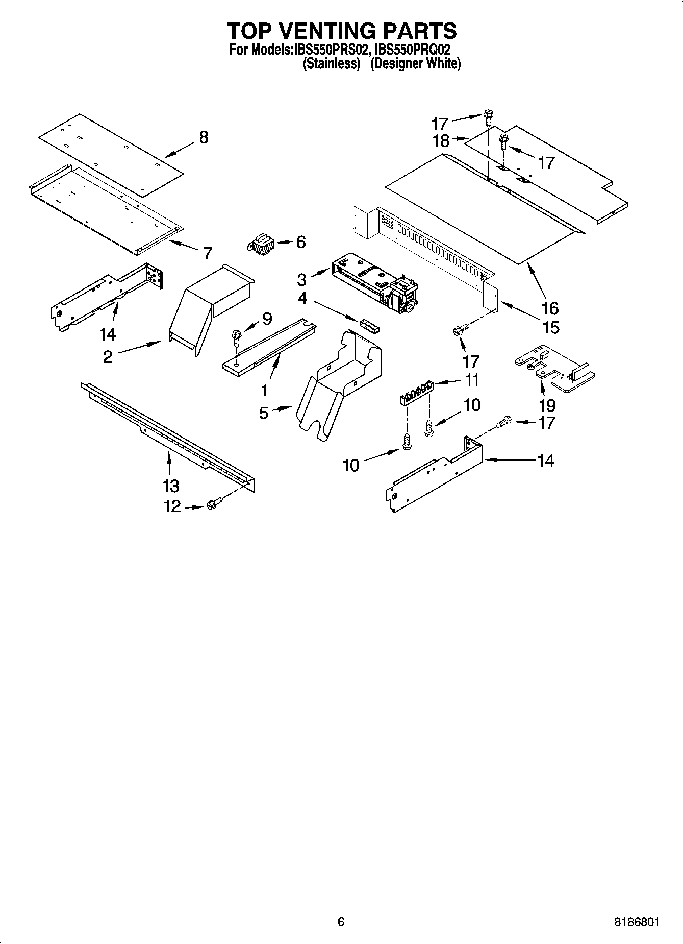05 - TOP VENTING PARTS, OPTIONAL PARTS