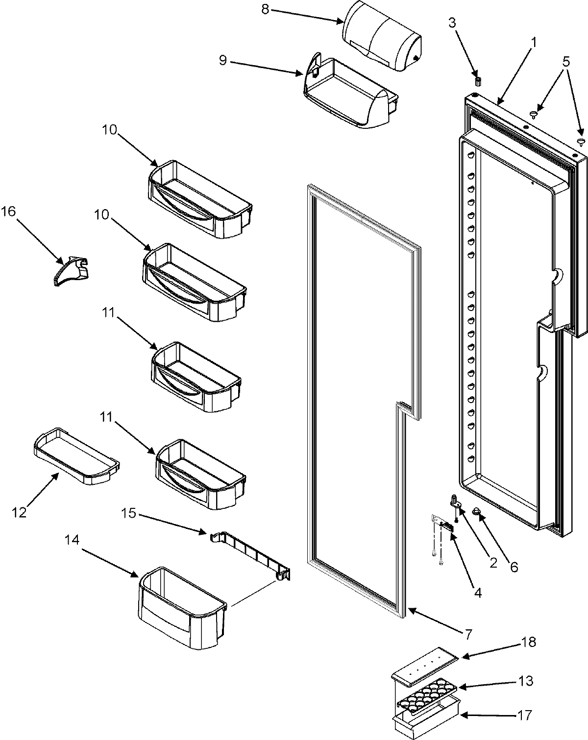 15 - REFRIGERATOR DOOR