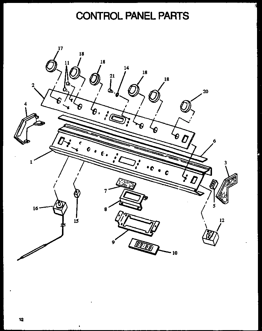 01 - CONTROL PANEL PARTS